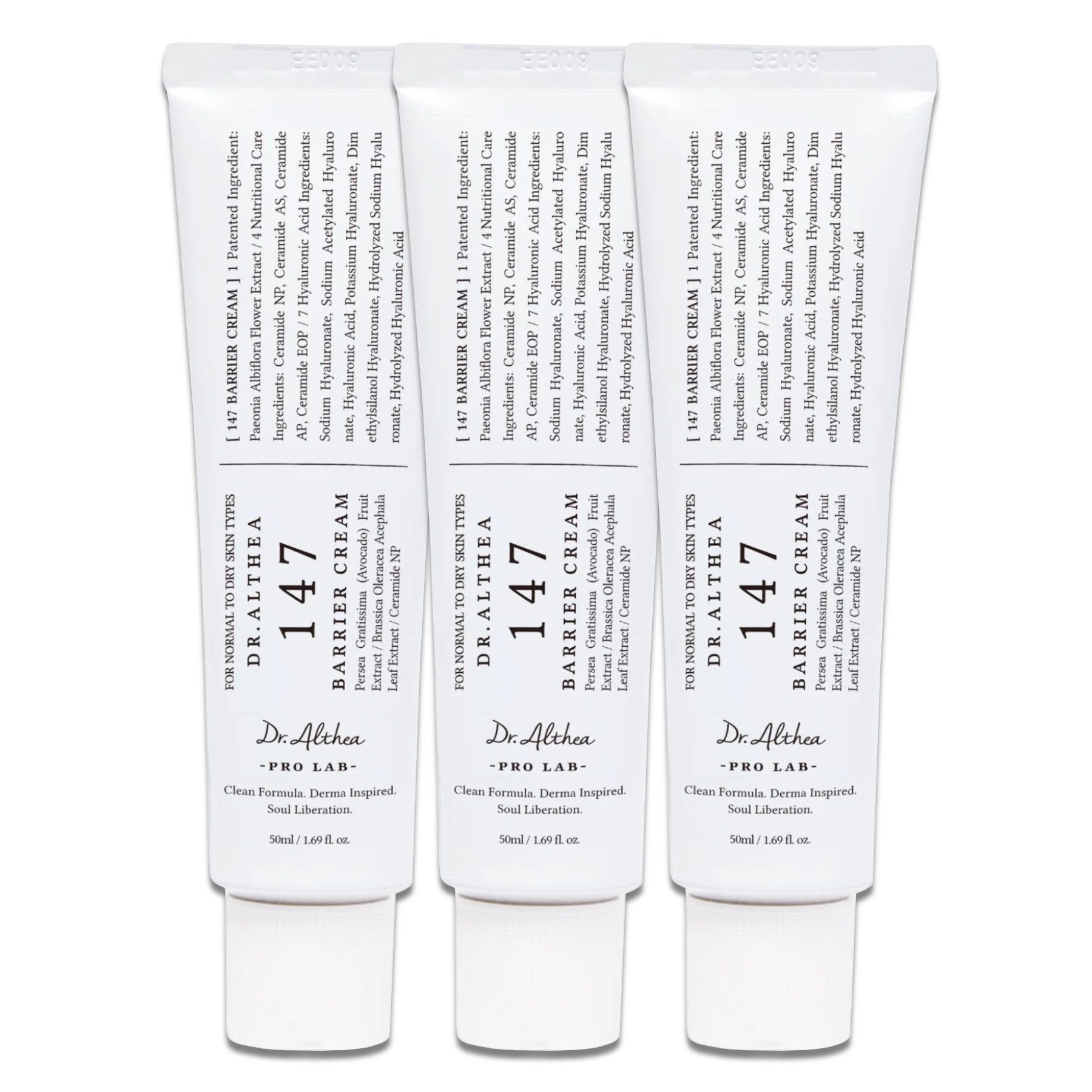 Dr. Althea Tagescreme 147 Barrier Cream Gesichtscreme Beruhigende Feuchtigkeitspflege 50ml, 3-tlg., Feuchtigkeitscreme, Straffung, Stresslinderung, DR. ALTHEA