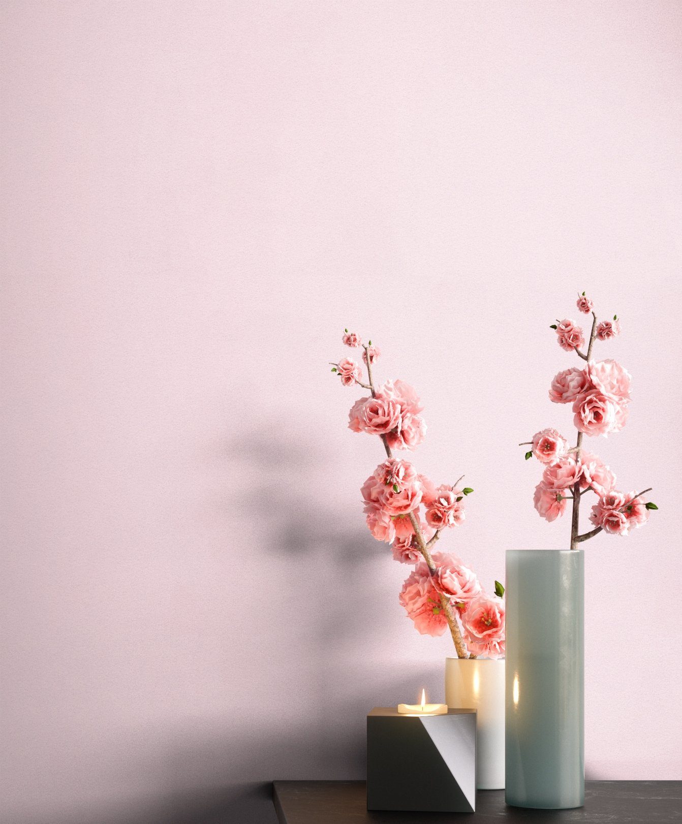 Newroom Vliestapete, Rosa Tapete Modern Unifarbe günstig online kaufen
