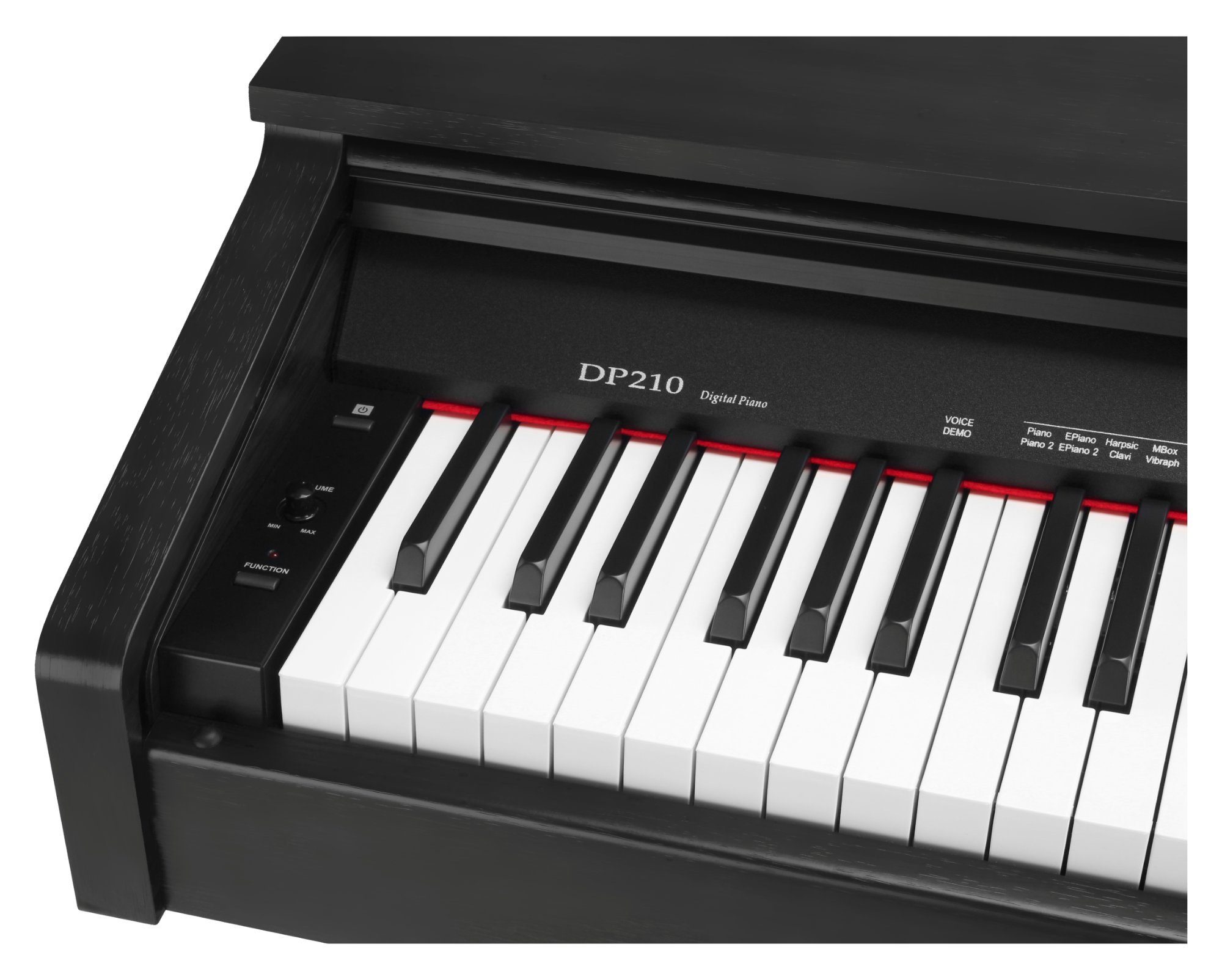 Classic Cantabile Digitalpiano DP-210 E-Piano mit 88 Tasten Hammermechanik, Dual Mode/Split Mode (Layer-Funktion) und USB