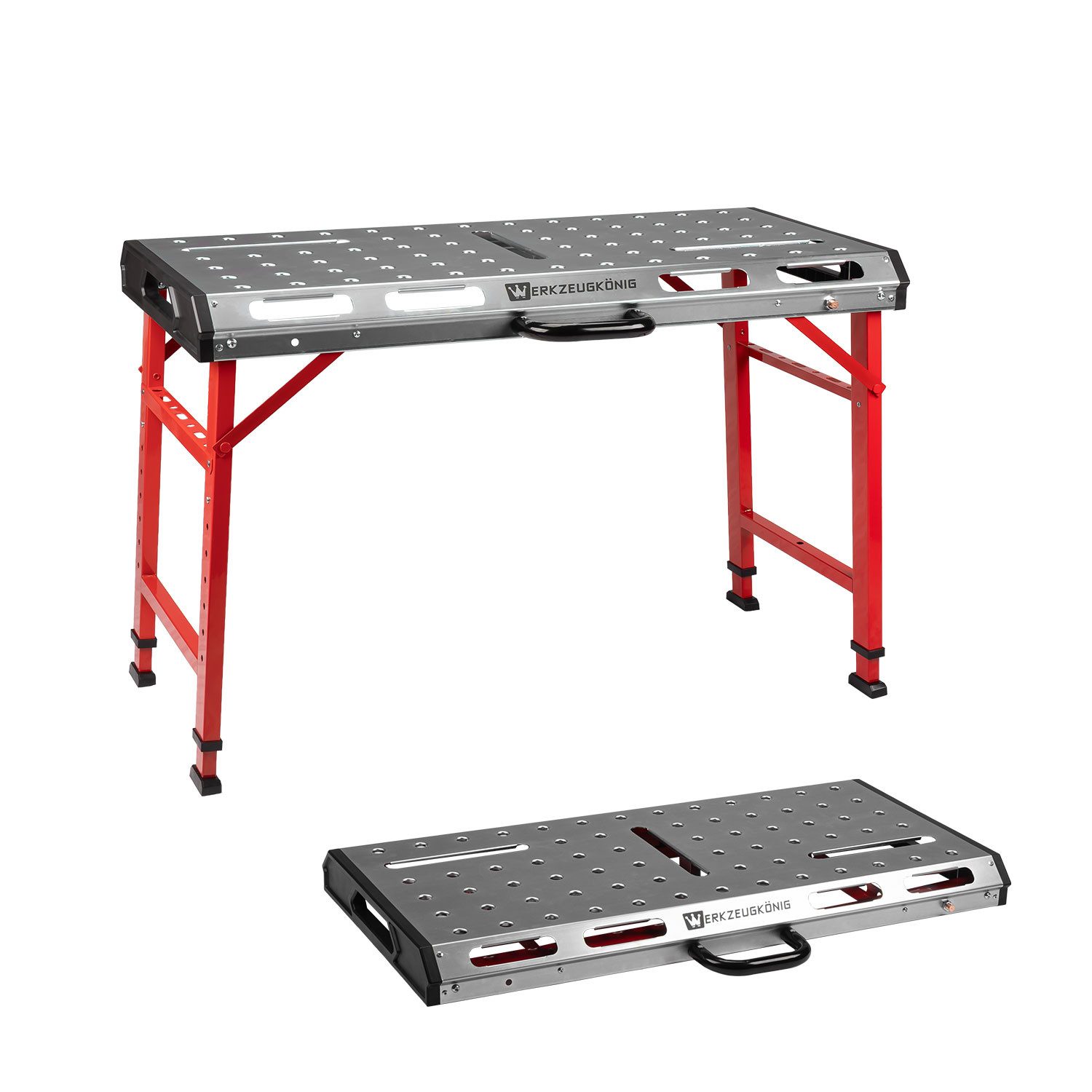 Werkzeugkönig Werkbank aus Stahl 450 kg