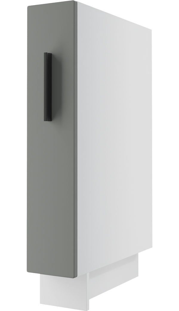 Korpusfarbe 1-türig & wählbar Front-, graphit matt (Kvantum) Kvantum Unterschrank Feldmann-Wohnen Metallkörben 15cm 2 Ausführung