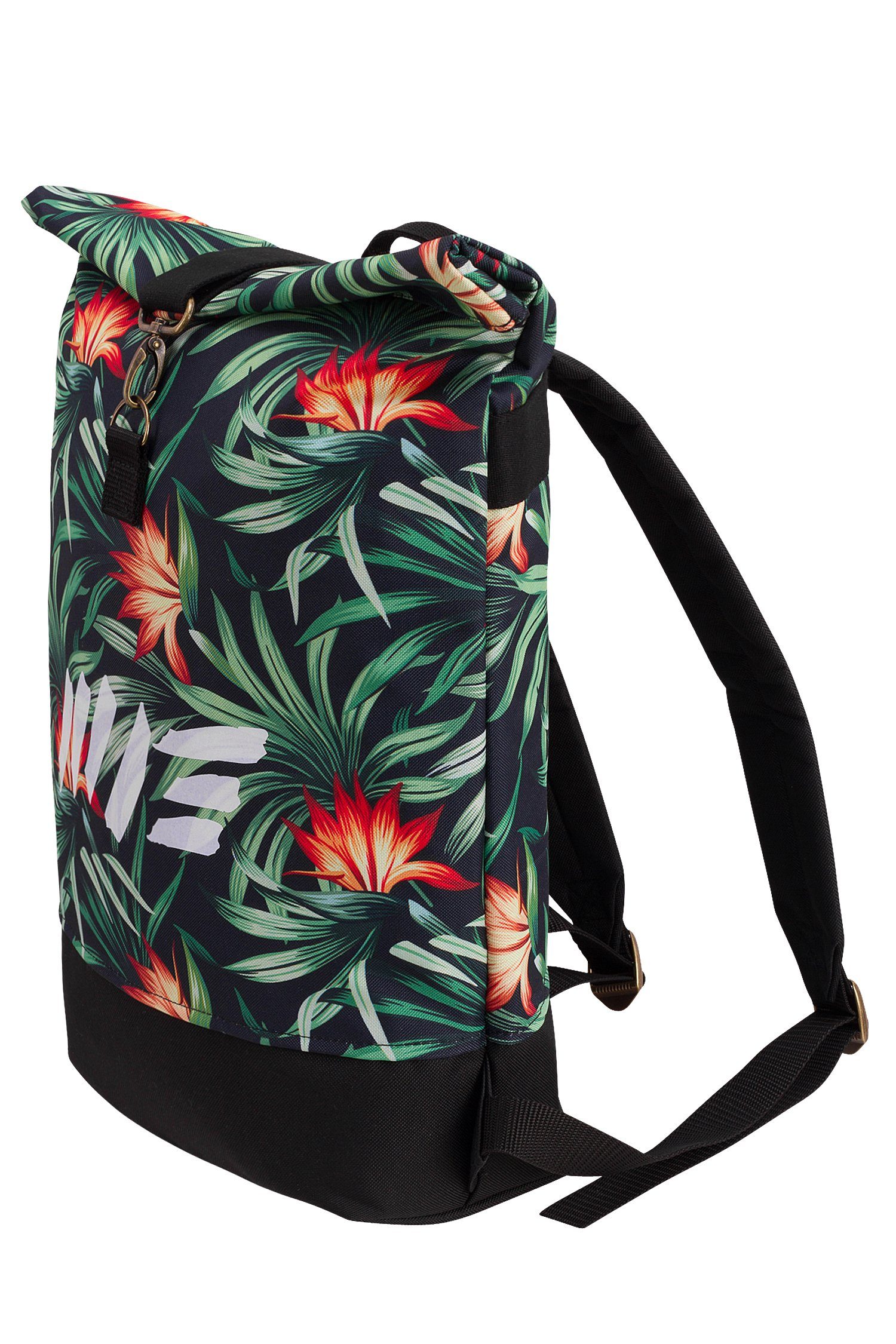 Rucksack Mini Tagesrucksack Backpack - mit verstellbare wasserdicht/wasserabweisend, Roll-Top Corvo Gurte Rollverschluss, Manufaktur13