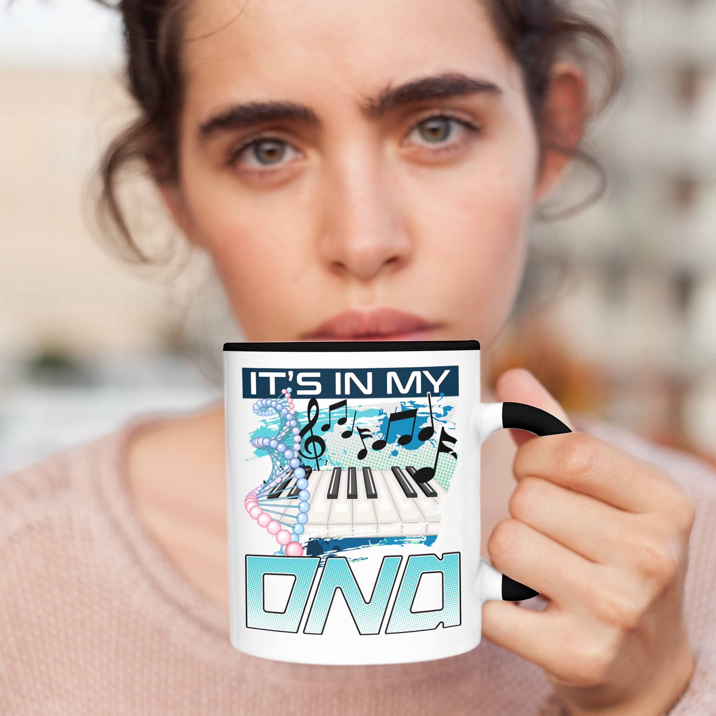 Klavier Geschenkidee Tasse Spielerin Tasse Geschenk Schwarz Klavierspieler I Trendation Pianist