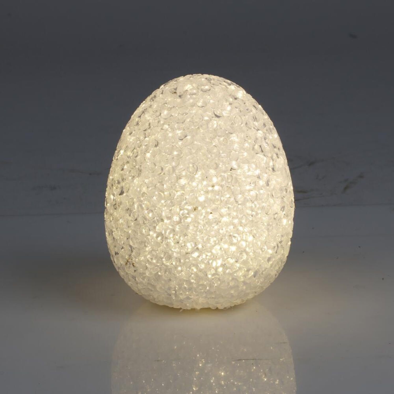 BURI Dekofigur 12x wohnen Ostern Ambi Haushalt Dekoration H:9cm Ostereier LED-Osterei