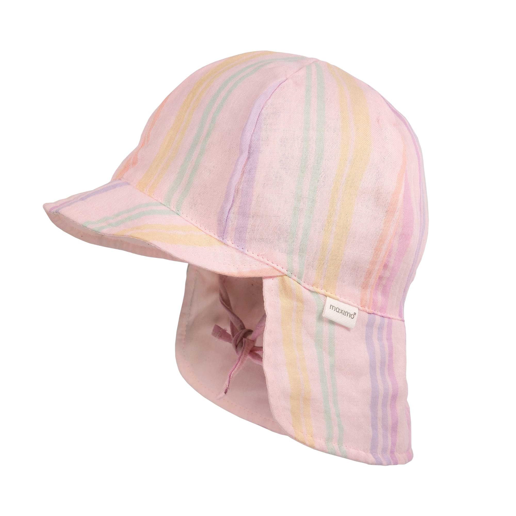 MAXIMO Schirmmütze Musselin, Nackenschutz, Bindeband, Unisex, UV-Schutz