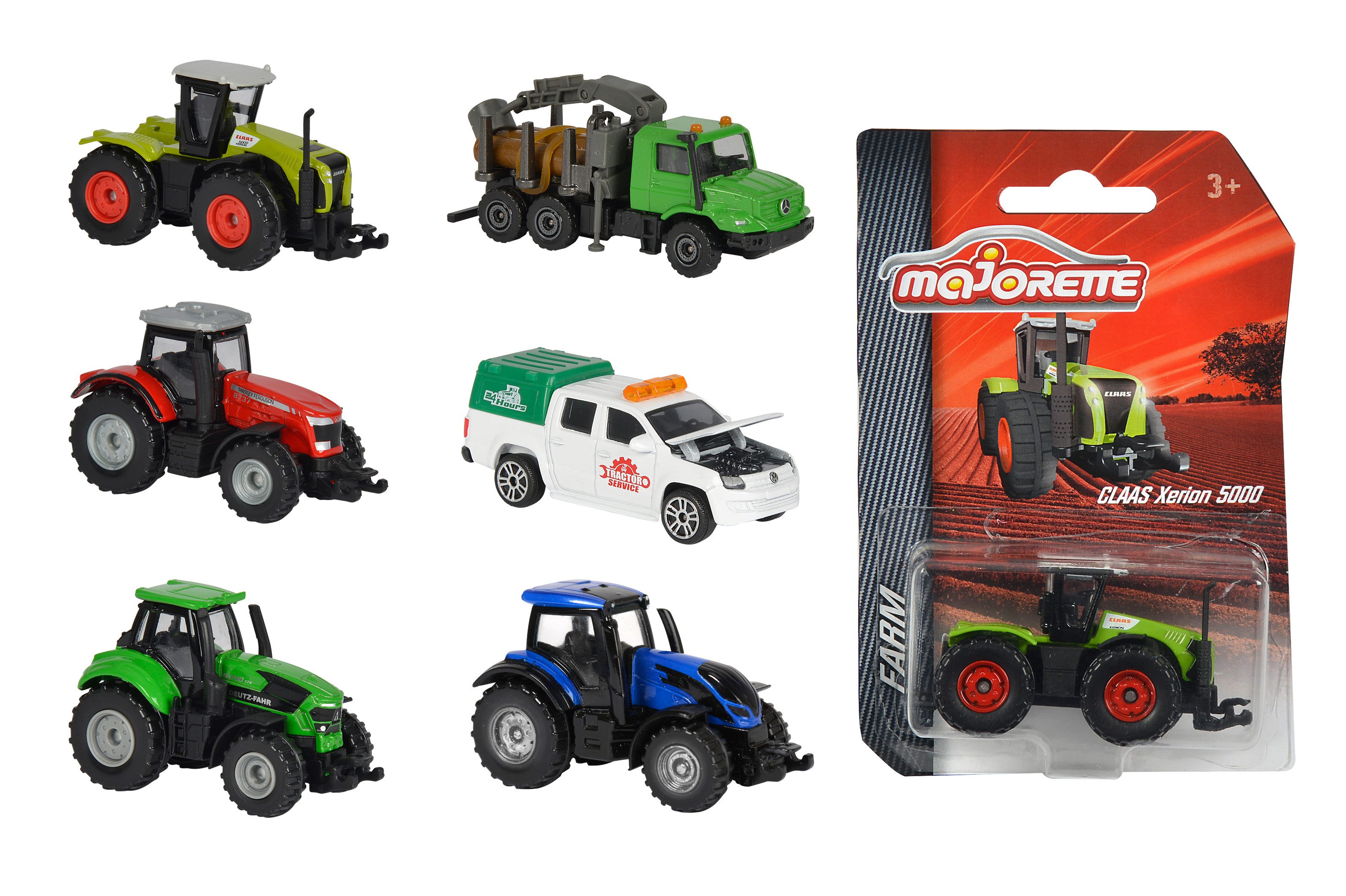 Spielzeug-Auto Majorette Farm Fahrzeuge 1:64 6fach sortiert