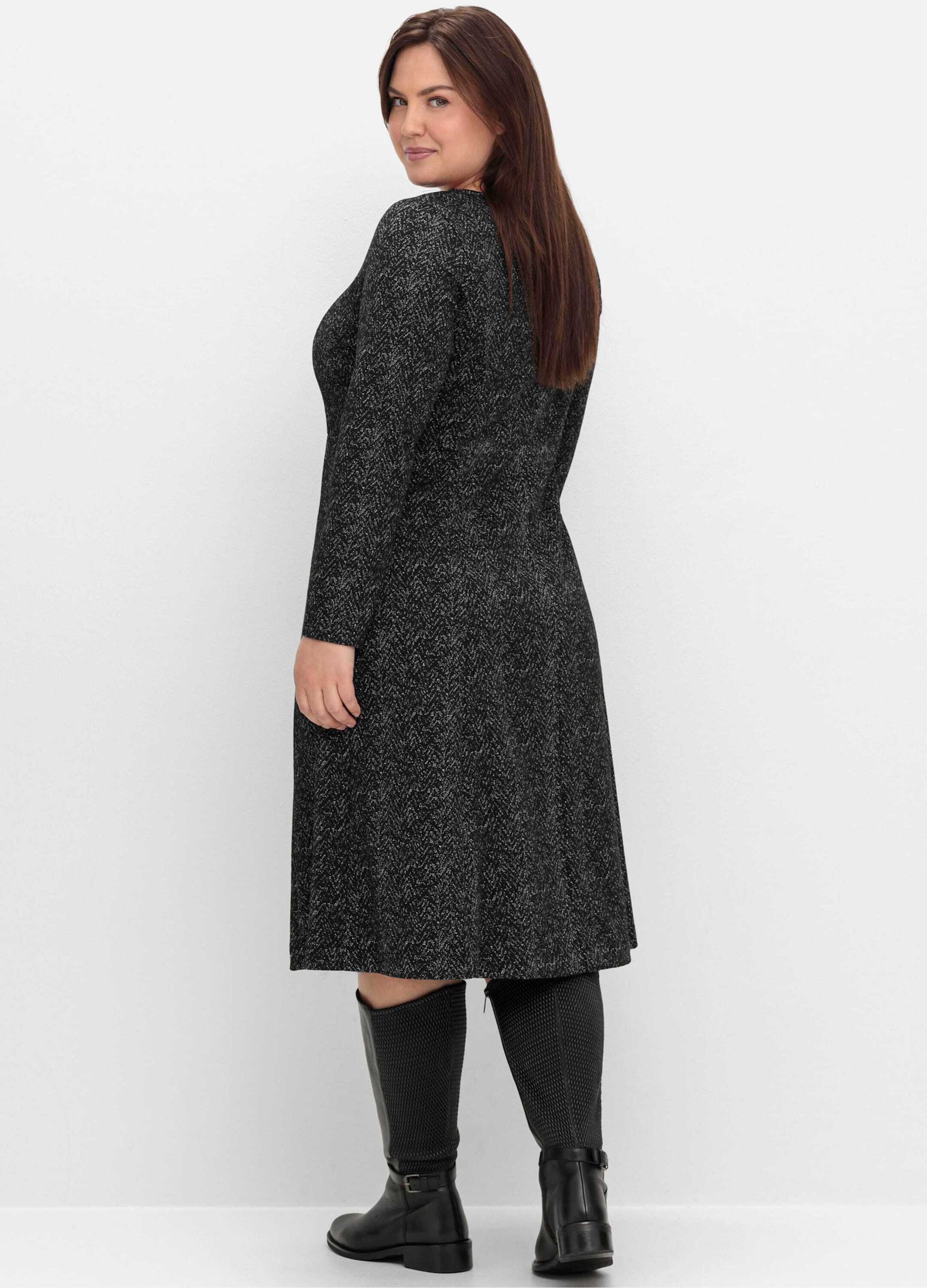 Sheego Jerseykleid Shirtkleid Langarm günstig online kaufen