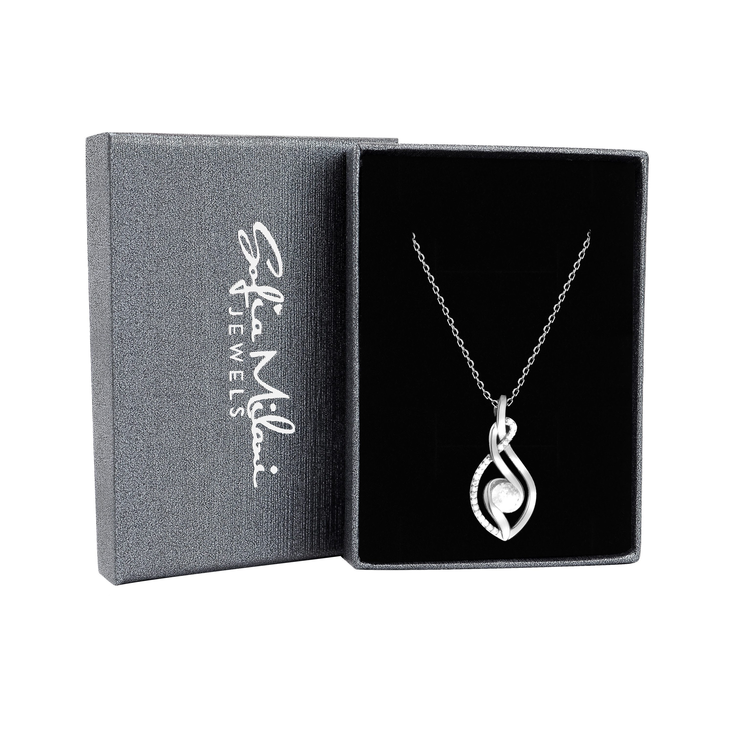 Sofia Milani Kette mit Anhänger Unendlich Infinity, 925 Silber Damen Schmuck - N0843
