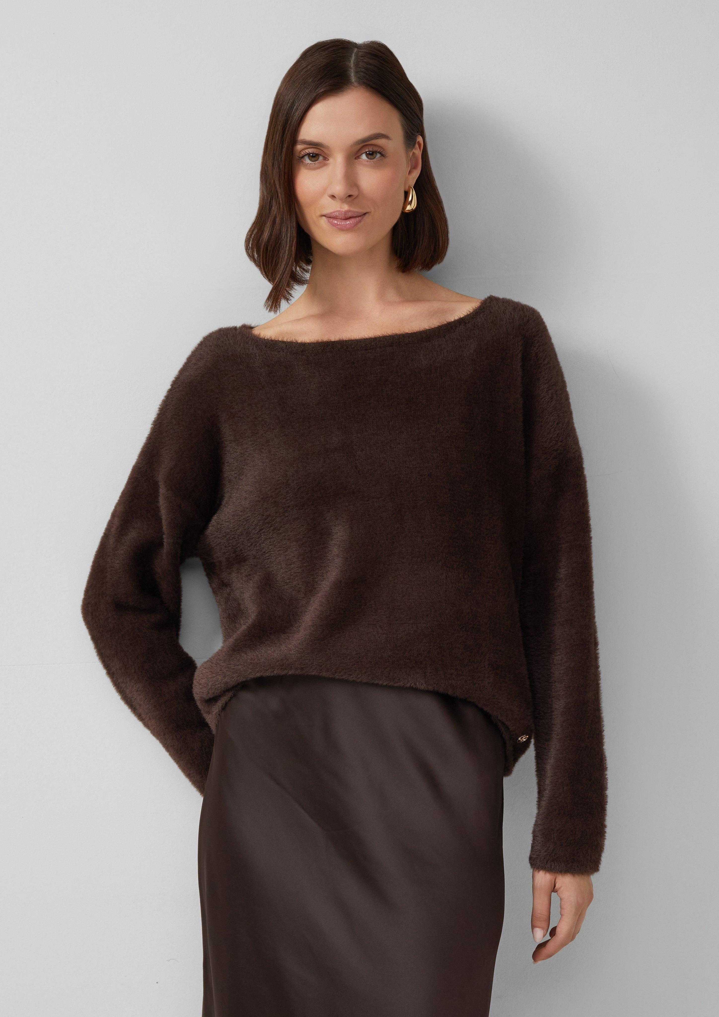 s.Oliver BLACK LABEL Strickpullover Flauschiger Pullover günstig online kaufen