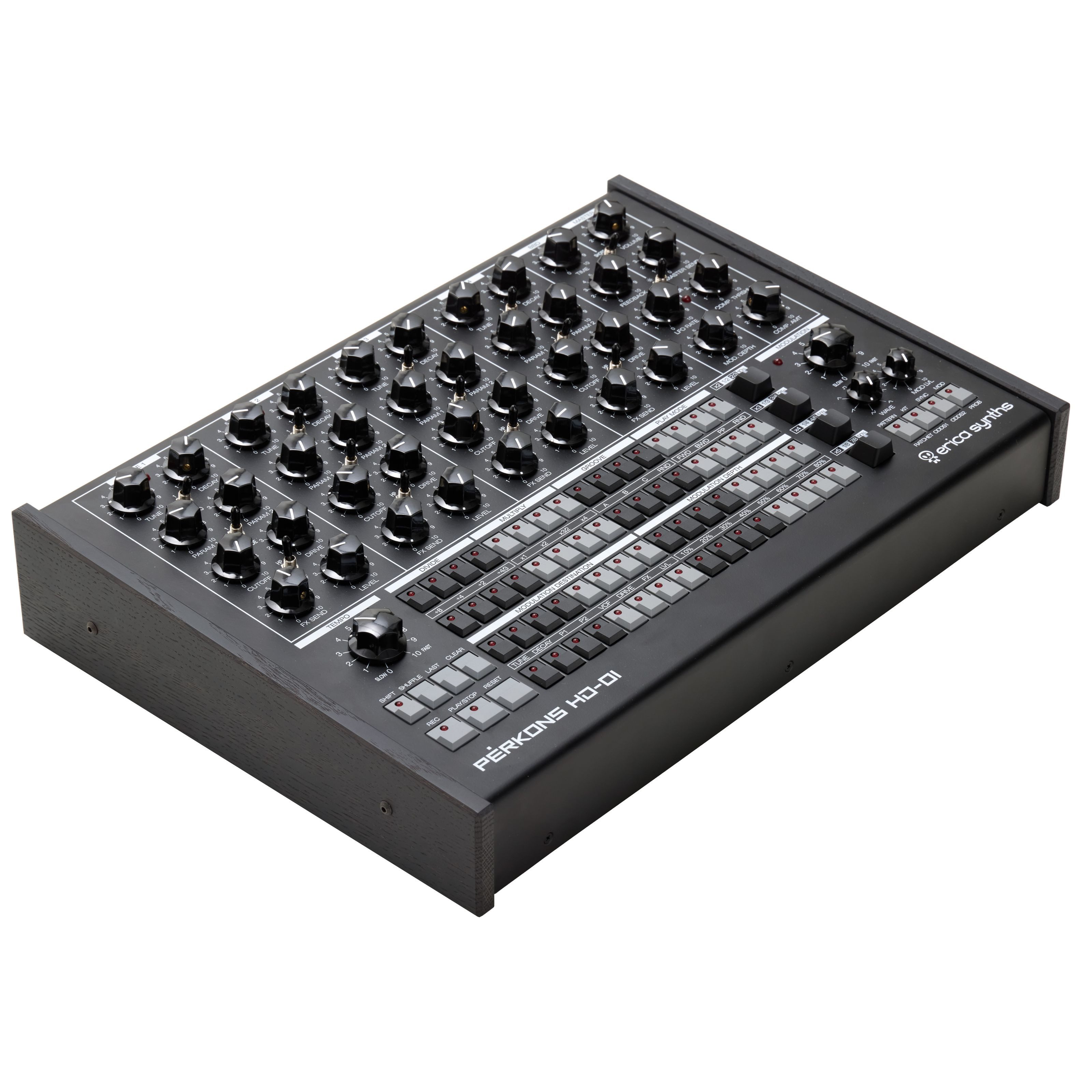 Erica Synths Synthesizer (Groove-Tools, Drumcomputer), Perkons HD-01 Black - Drum Machine