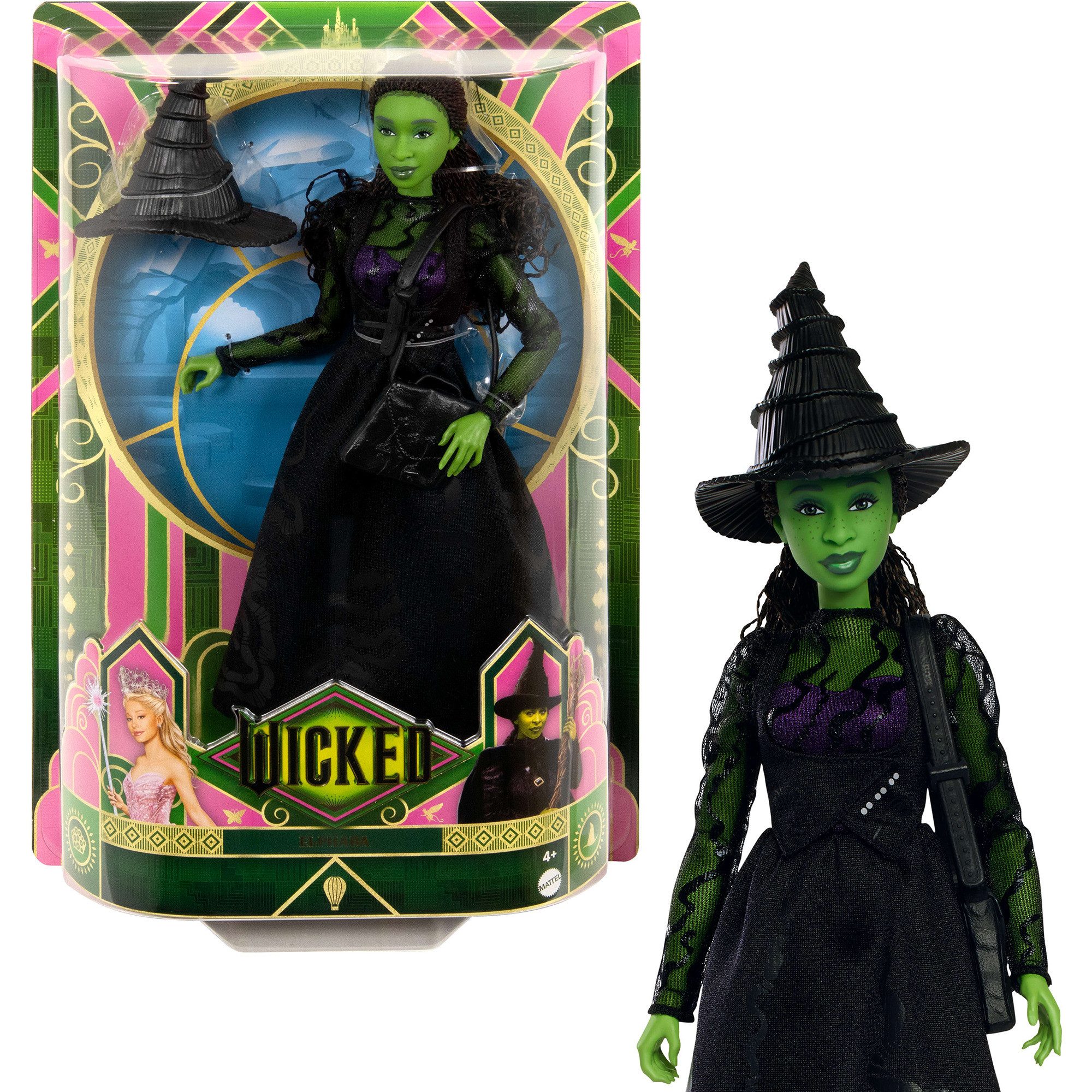 Wicked Babypuppe Mattel Wicked Elphaba-Modepuppe, Puppe, (mit