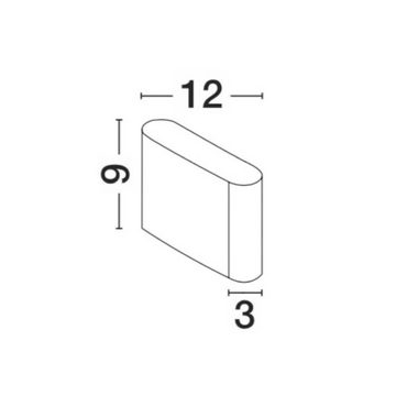 click-licht LED Außen-Wandleuchte LED Wandleuchte Soho in Weiß 2x 3W 480lm IP54, keine Angabe, Leuchtmittel enthalten: Ja, fest verbaut, LED, warmweiss, Aussenlampe, Aussenwandleuchte, Outdoor-Leuchte