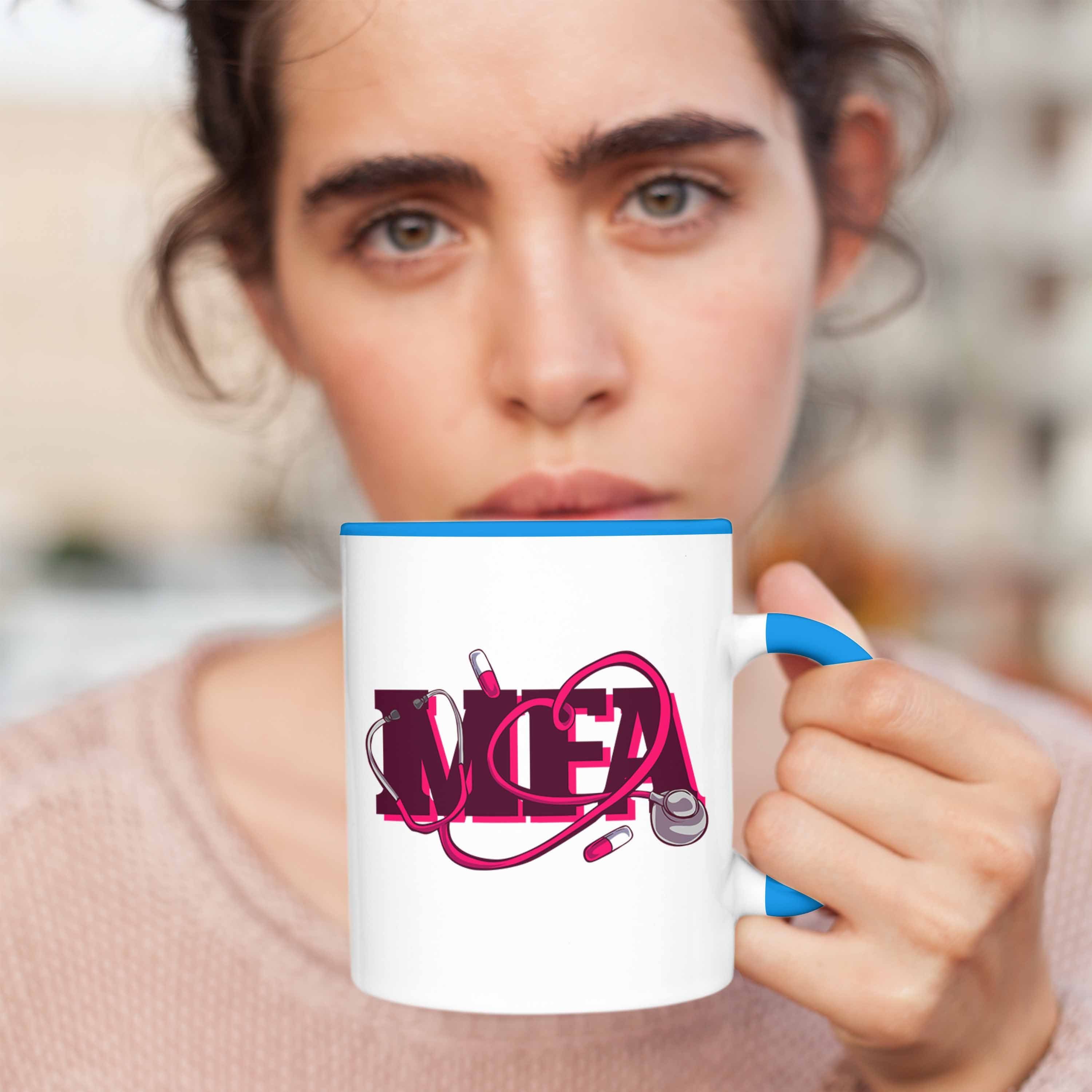 Geschenkid Blau MFA für Lustige Medizinische Fachangestellte Geschenk Trendation Tasse Tasse