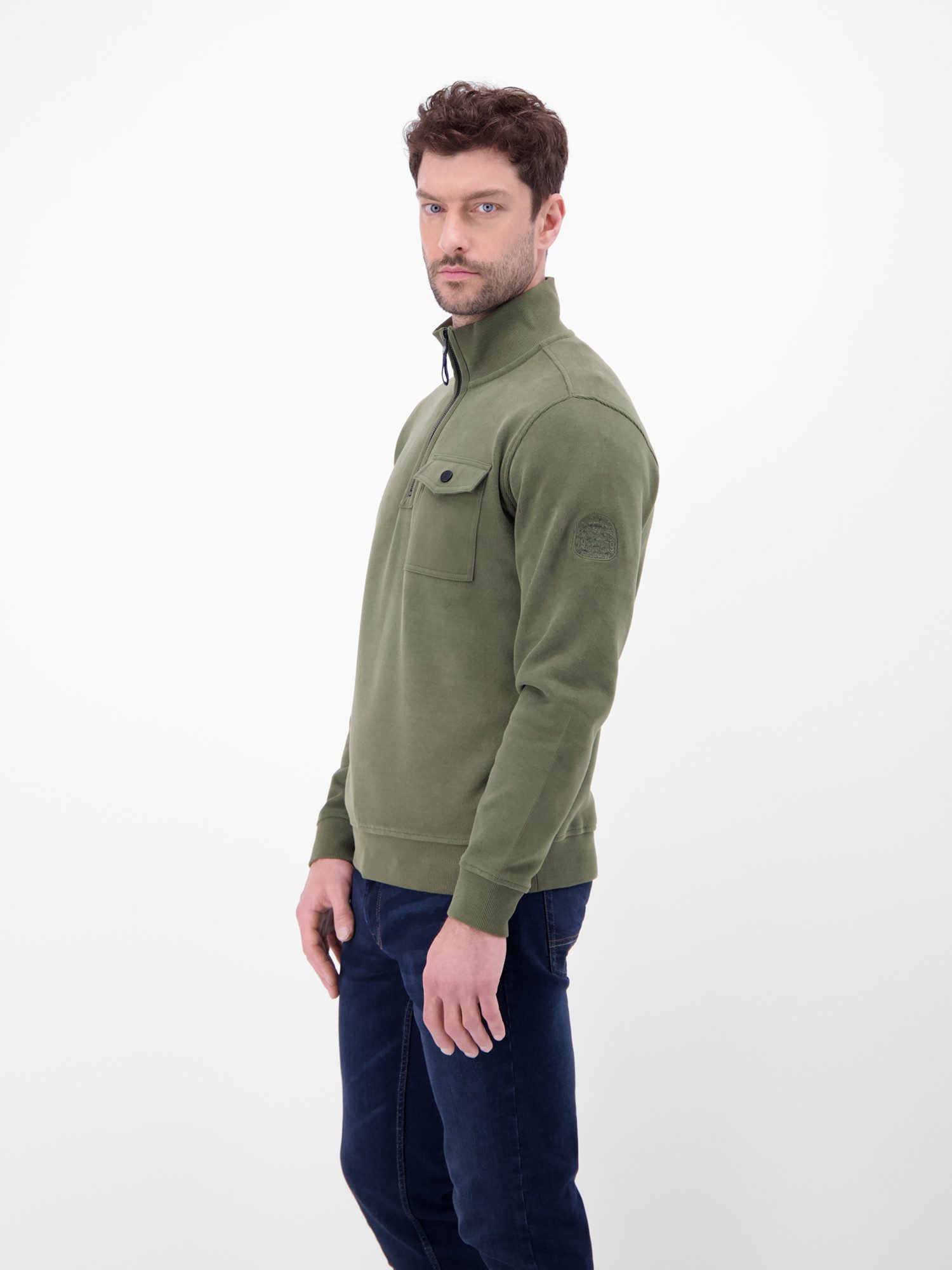 LERROS Sweatshirt Herren Troyer, stylisch-legér