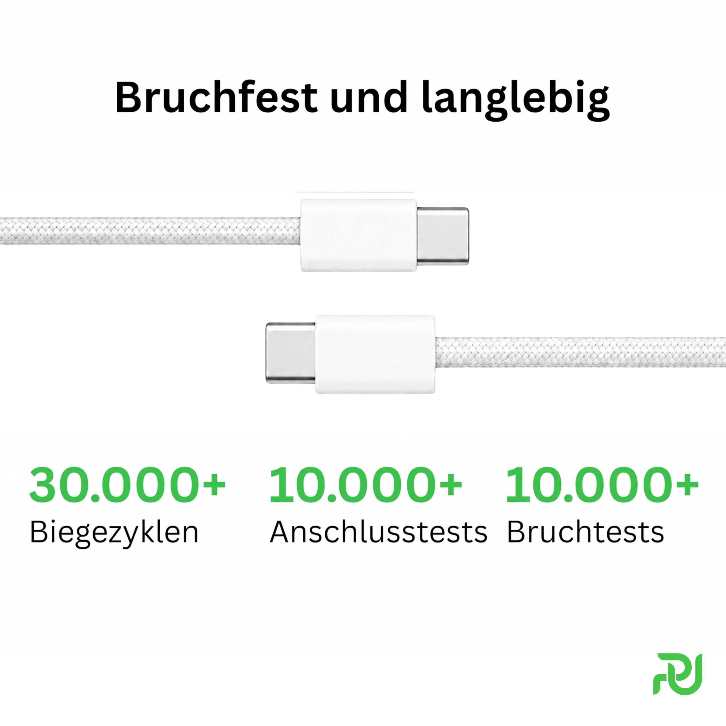 PlugUp iPhone USB-C Ladekabel für iPhone 15 16 17 Pro Max Plus Air USB-Kabel, USB-C, USB Typ C (200 cm), Ladekabel Schnellladen für iPhone 15 16 17 Pro Max Air  – Bild 5 von 5
