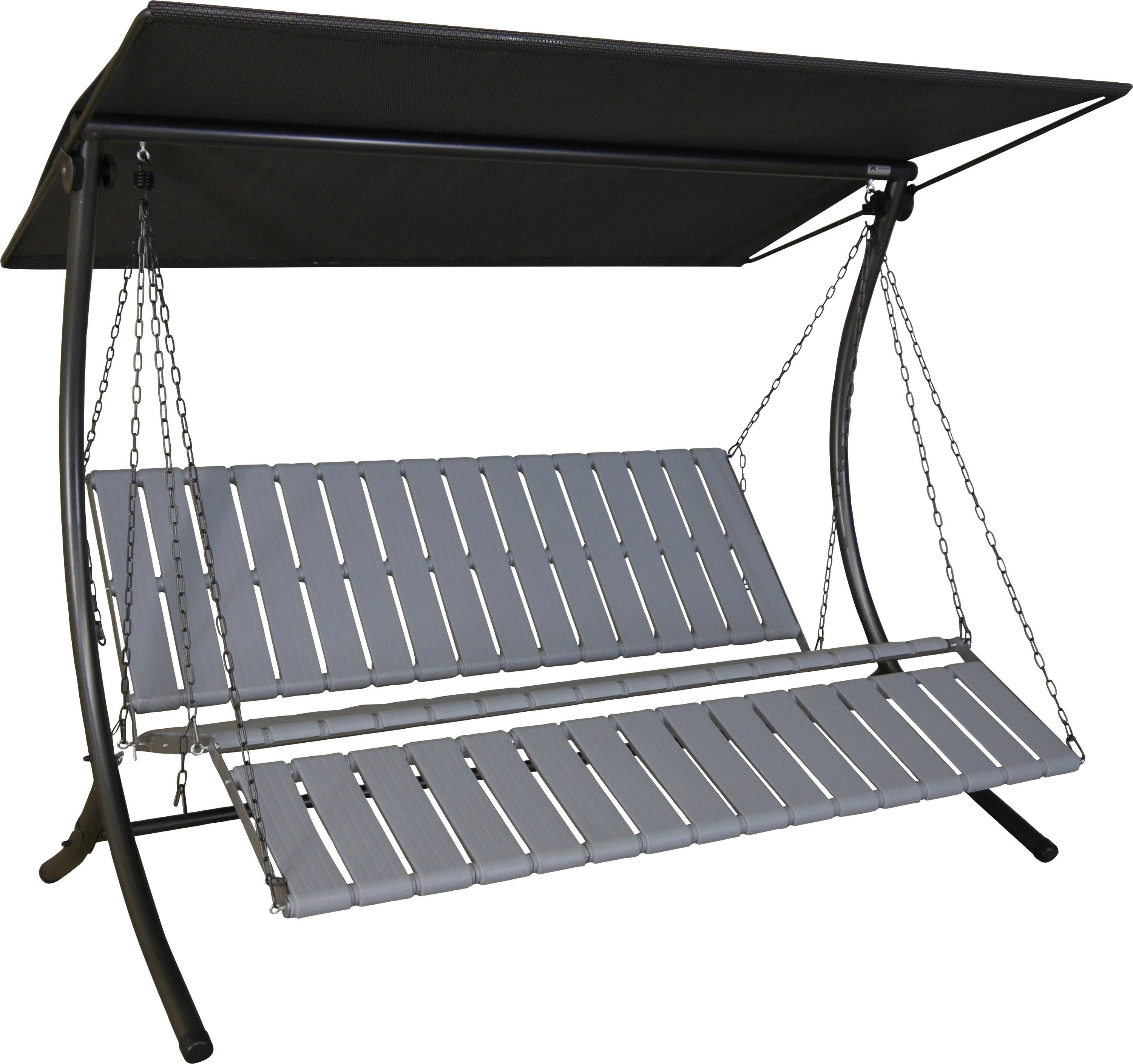Angerer Freizeitmöbel Hollywoodschaukel Luxus Smart sand, TOPSELLER!, 3-Sitzer, Bettfunktion, OTTOs Choice, BxTxH: 210x145x160 cm