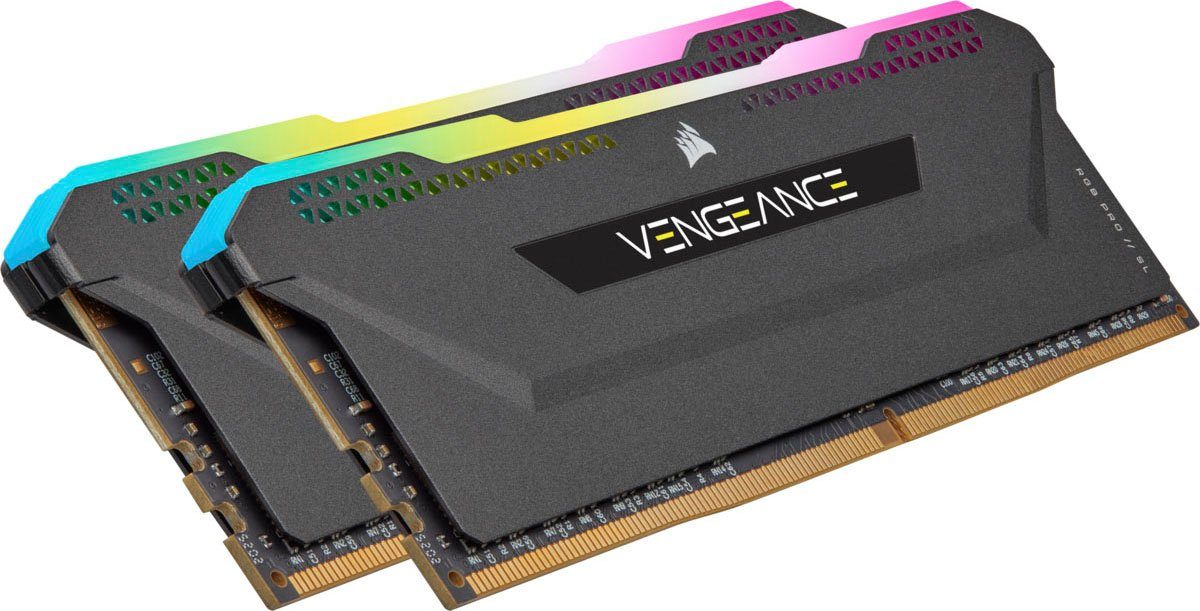 SL (2x8GB) Black DDR4 3200Mhz Vengeance Arbeitsspeicher PRO Corsair 16GB RGB