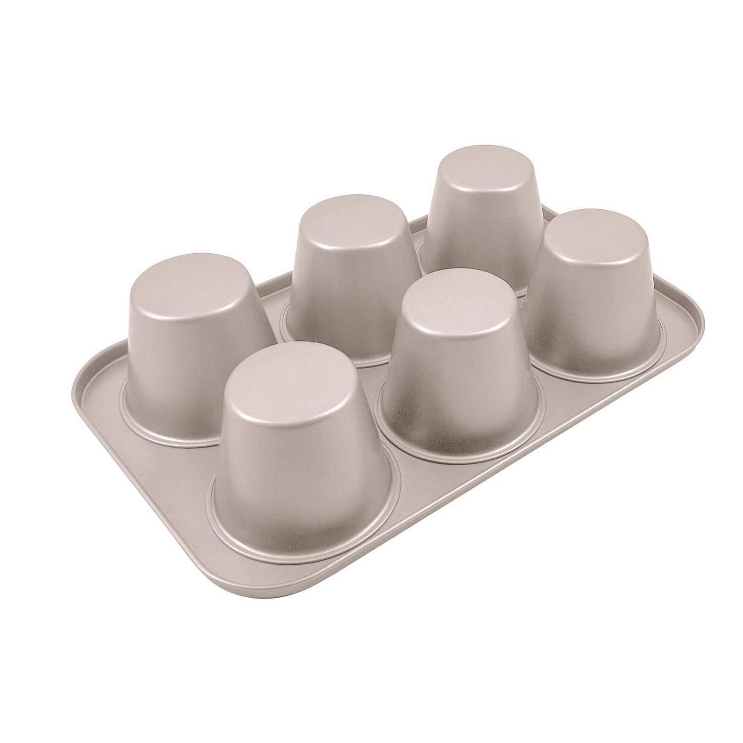 LuxusKollektion Muffinform Muffinblech 6 Vertiefungen Karbonstahl Antihaft, (6-tlg)