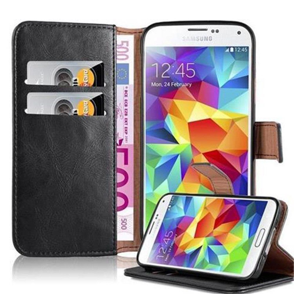 Cadorabo Handyhülle Samsung Galaxy S5 / S5 NEO Samsung Galaxy S5 / S5 NEO, Klappbare Handy Schutzhülle - Hülle - mit Standfunktion und Kartenfach