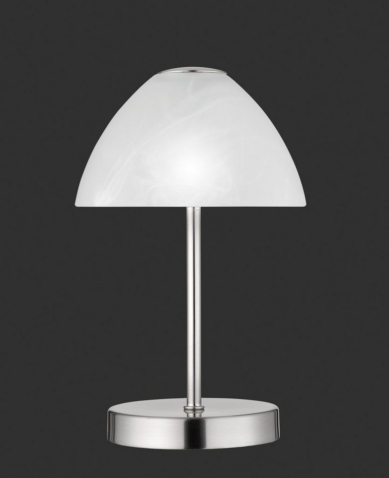 TRIO Leuchten LED Tischleuchte Queen, Dimmfunktion, LED fest integriert,  Warmweiß, Tischlampe mit 4 fach TOUCH-Dimmer in klassischem Design,  Klassisches Design für den Wohn- und Schlafbereich