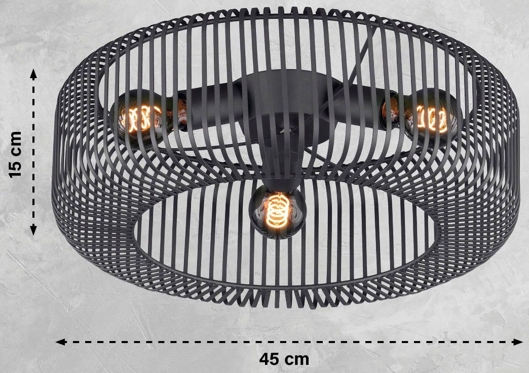 SCHÖNER WOHNEN-Kollektion Deckenleuchte Cage, ohne Leuchtmittel, 3x E27 max. 40 Watt, ohne Leuchtmittel