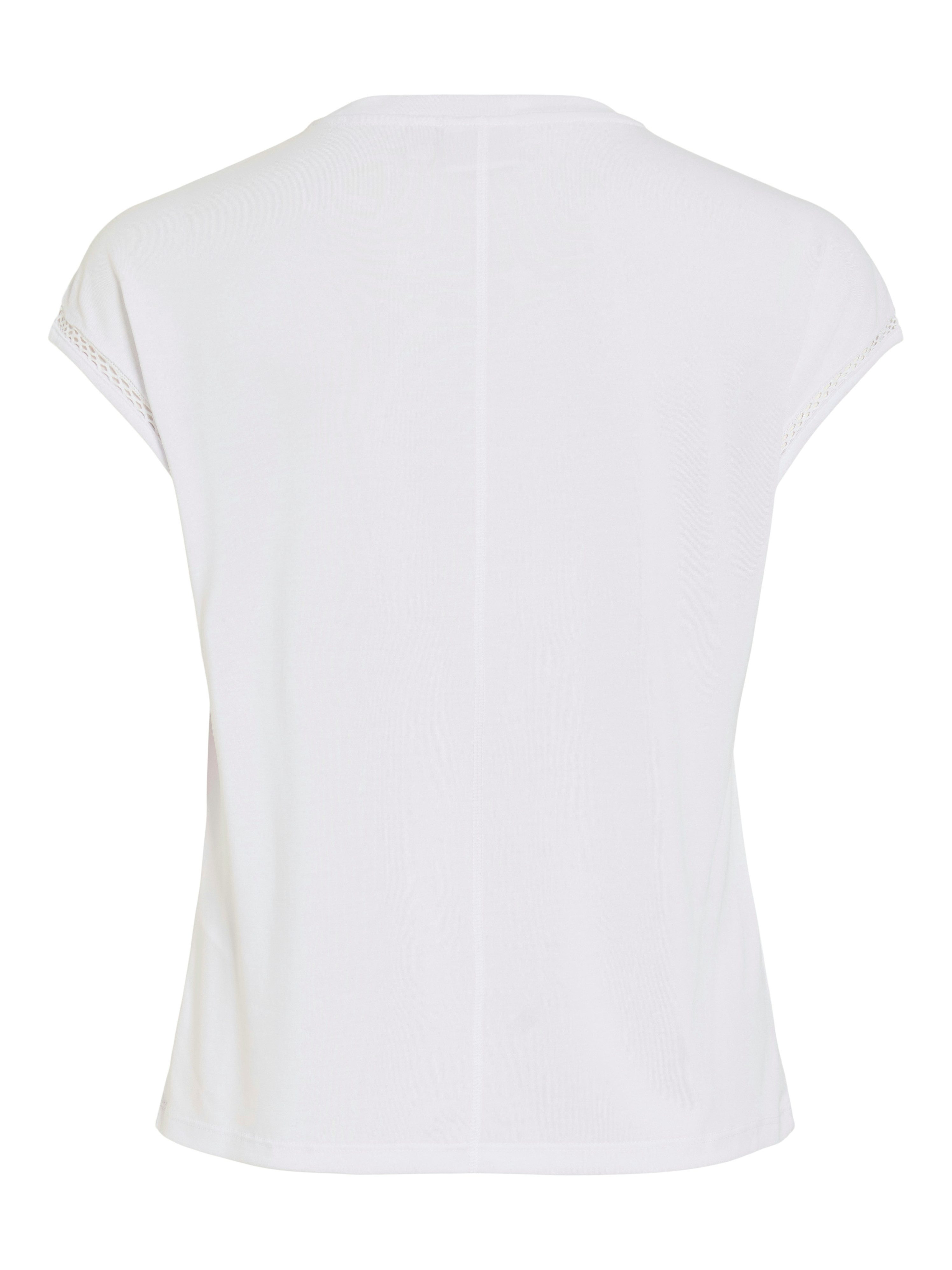 Vila Kurzarmshirt VIMODALA C/S O-NECK DETAIL TOP - NOOS