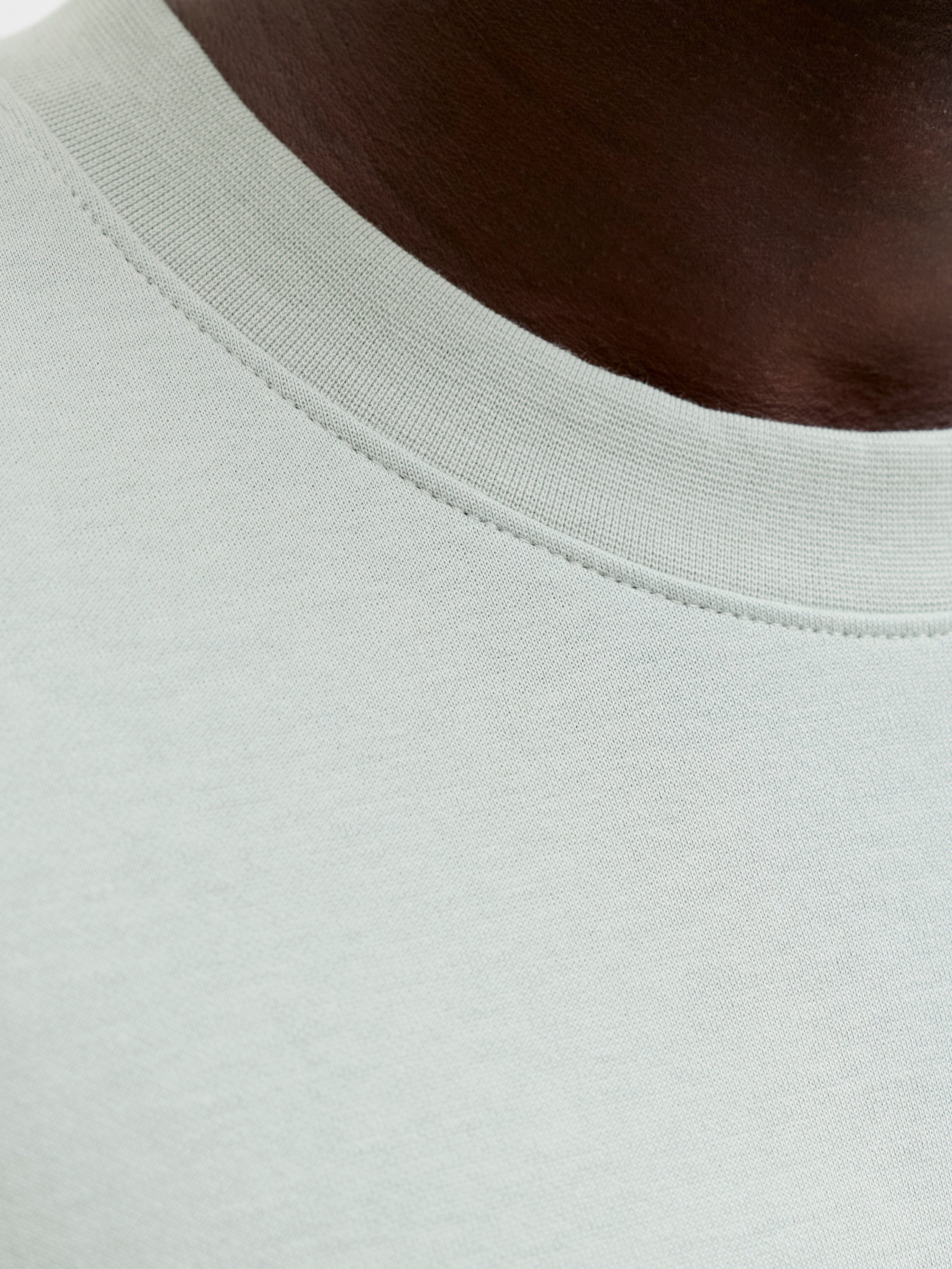 Jack & Jones Kurzarmshirt JCOFUSION CHEST BRAND TEE SS CREW SN Materialmix, regular fit