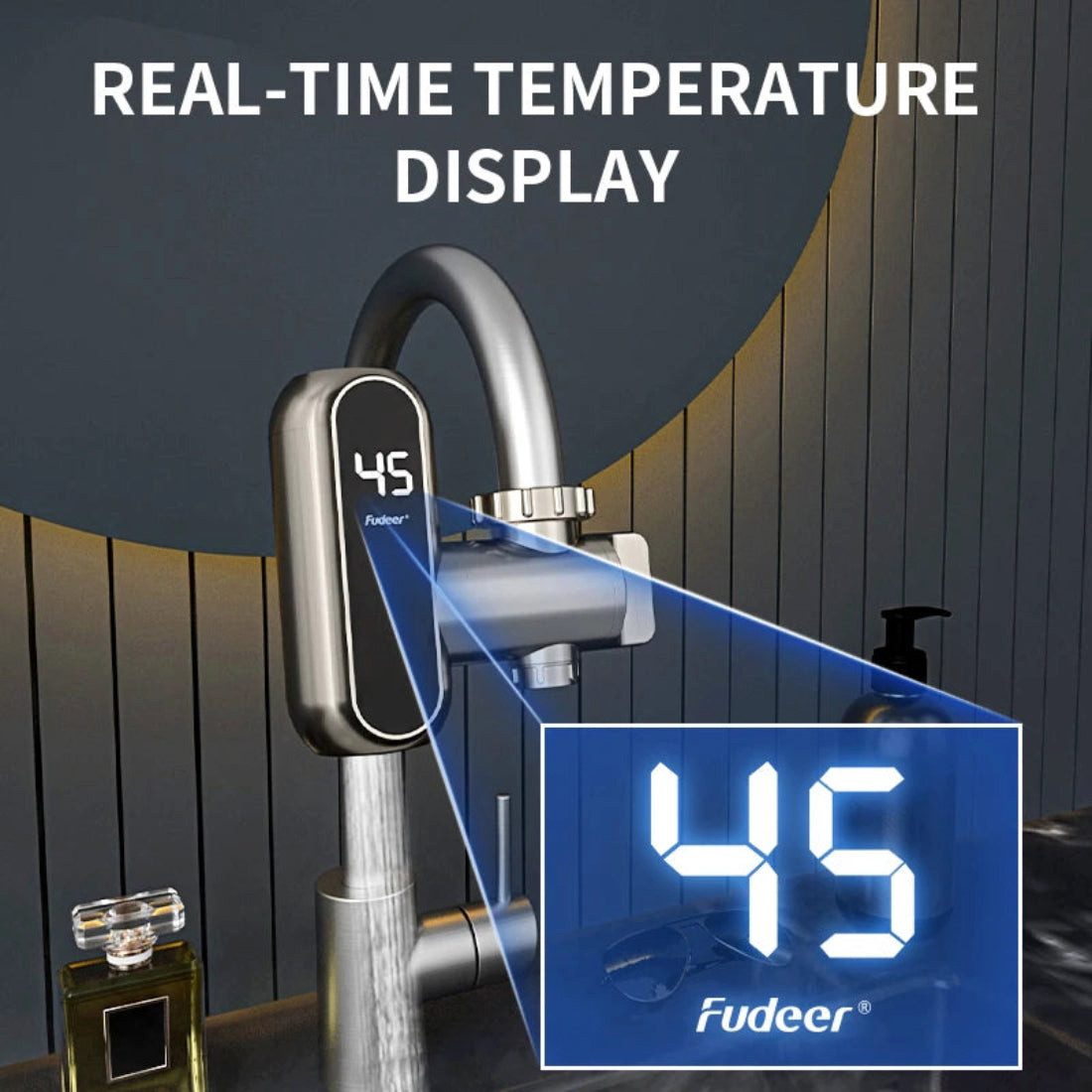 OLi Elektrischer Wasserhahn Fudeer 3400 W 220 V Elektrische Küche Warmwasserbereiter Wasserhahn In