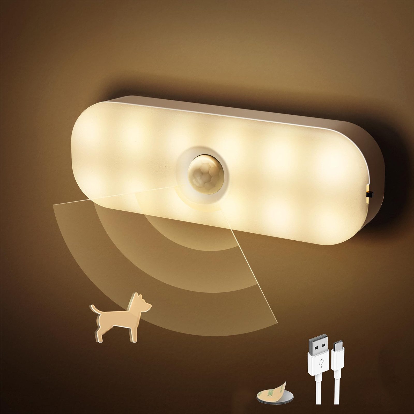 Jibenhome LED Nachtlicht Schrankbeleuchtung Bewegungssenso Unterschrank Bel günstig online kaufen