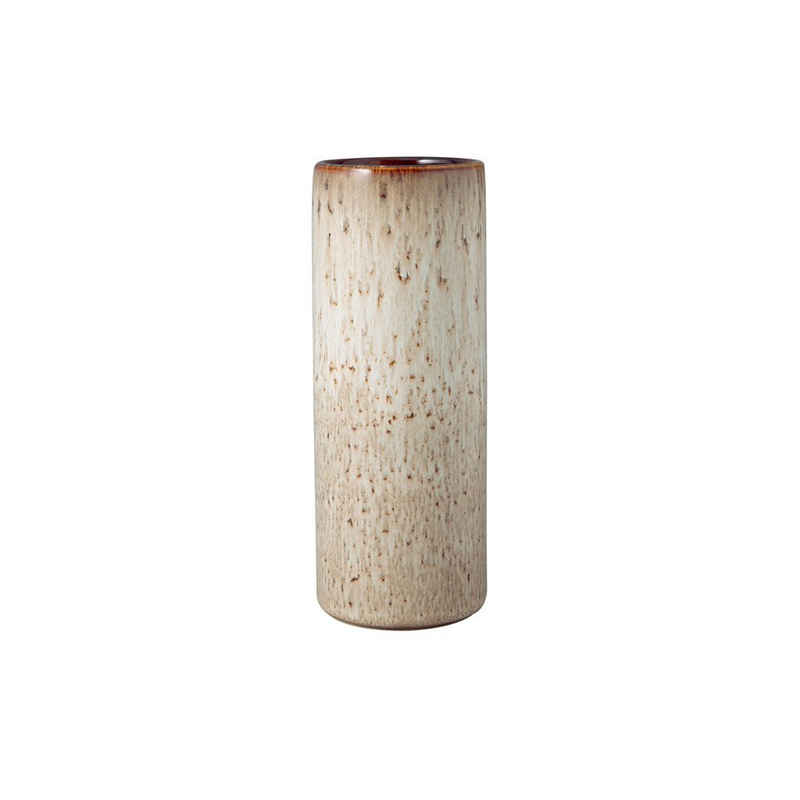 like. by Villeroy & Boch Dekovase Lave Home Vase Cylinder, 7,5x7,5x20cm, Beige (1 St)