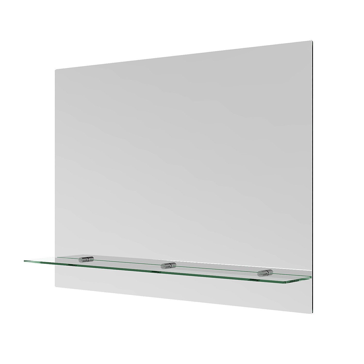 AQUALAVOS Badspiegel Badspiegel Wandspiegel mit Glas-Ablage 50x70 cm 80x60 cm Dekospiegel, Geeignet für Bad, Schlafzimmer, Wohnzimmer usw (Ohne Beleuchtung)