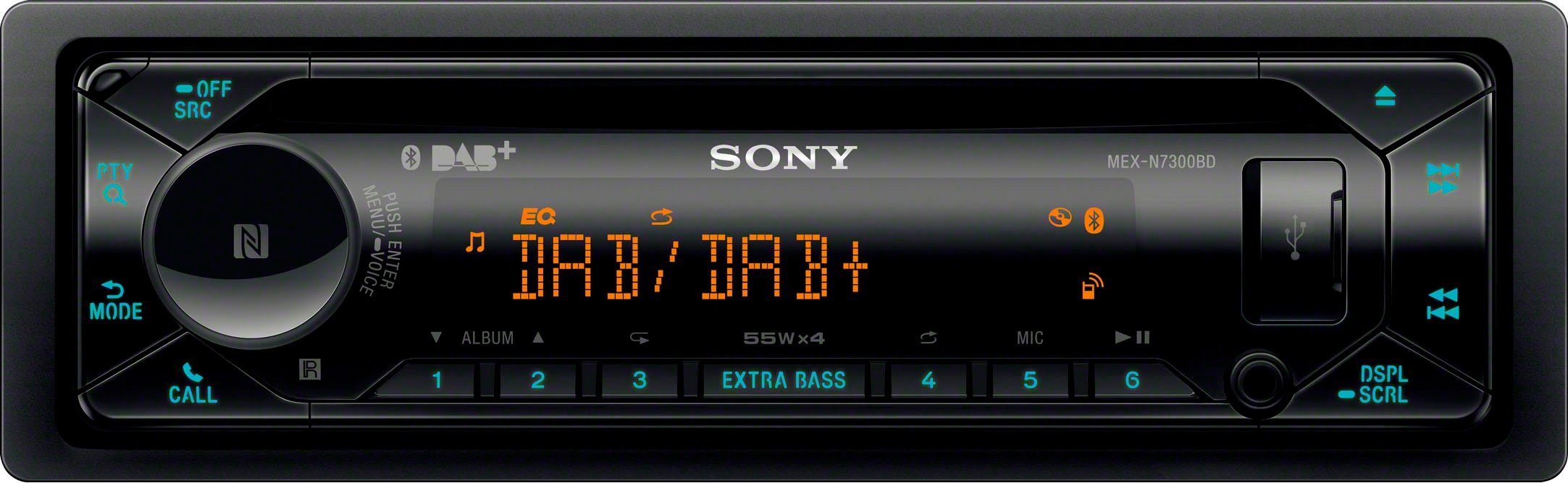 (Digitalradio MEXN7300KIT 55 Sony Autoradio W) (DAB),