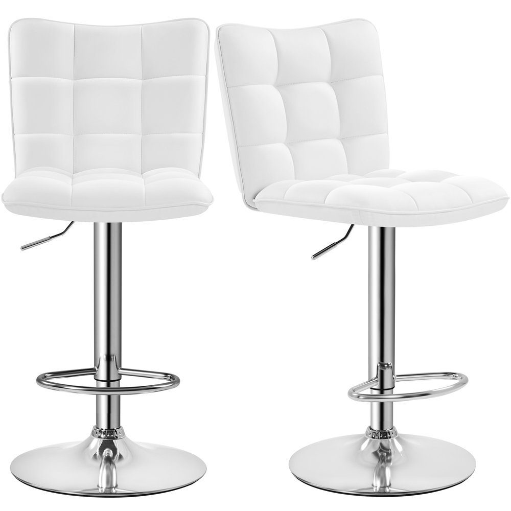 Yaheetech Barhocker Drehhocker mit Fußstütze (2 St), Barstühle 360°Drehbar günstig online kaufen