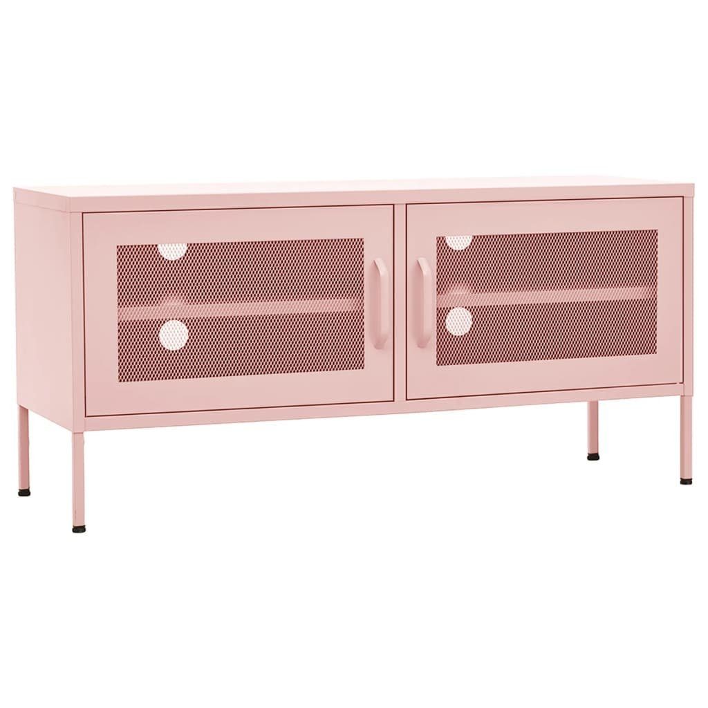 vidaXL TV-Schrank TV-Schrank Rosa 105x35x50 cm Stahl (1-St)