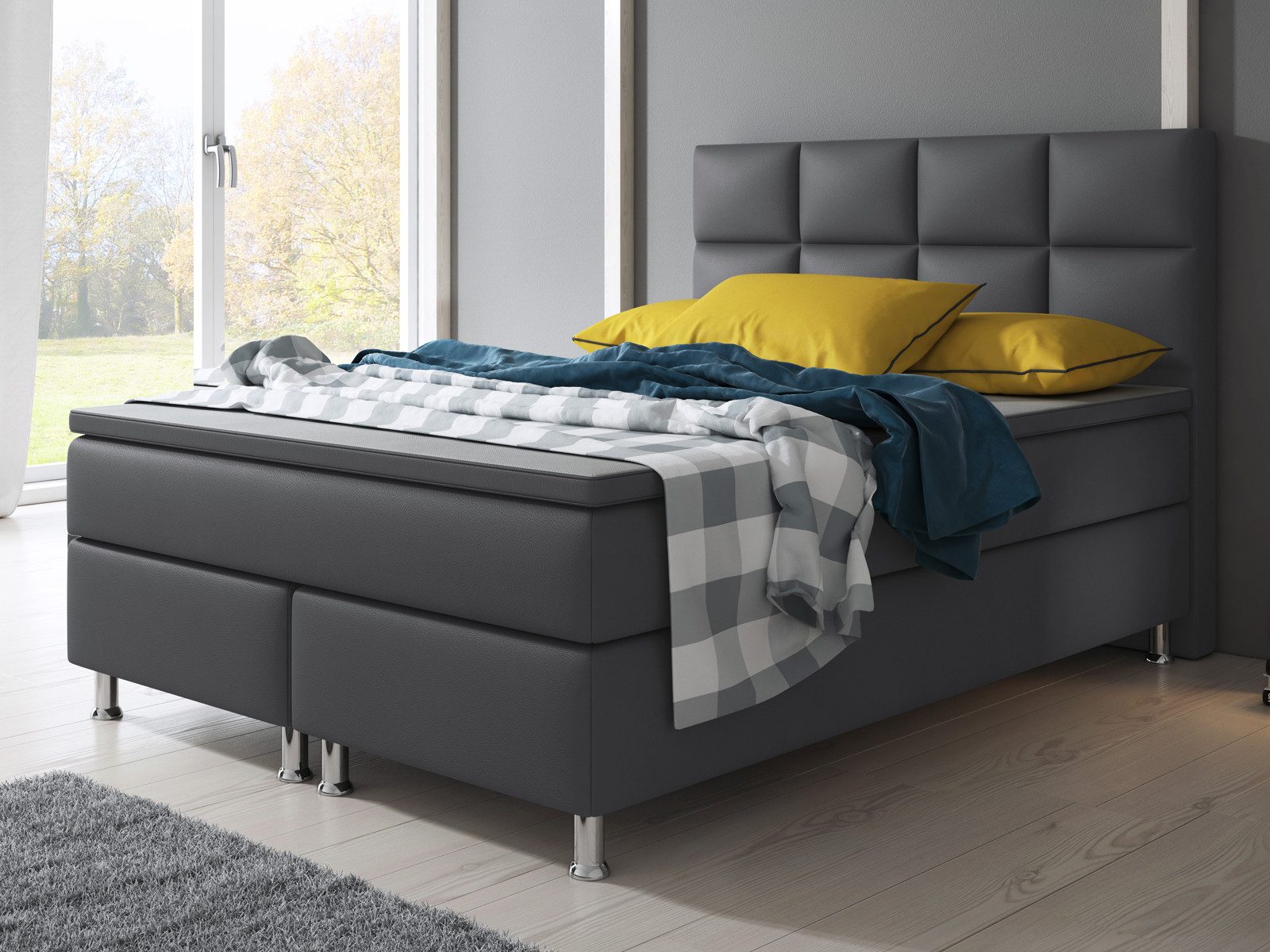 inter Boxspringbett Miami 140x200 cm inkl. günstig online kaufen