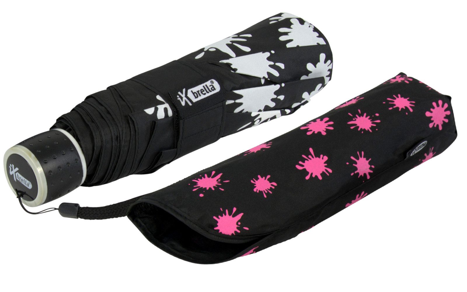 iX-brella Taschenregenschirm Mini Ultra Light mit Farbwechsel bei Nässe, sehr leicht, mit großem Dachdurchmesser – Bild 5 von 5