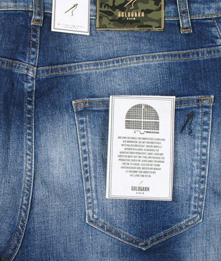Goldgarn 5-Pocket-Jeans Herren NECKARAU Skinny Cropped distressed Denim
