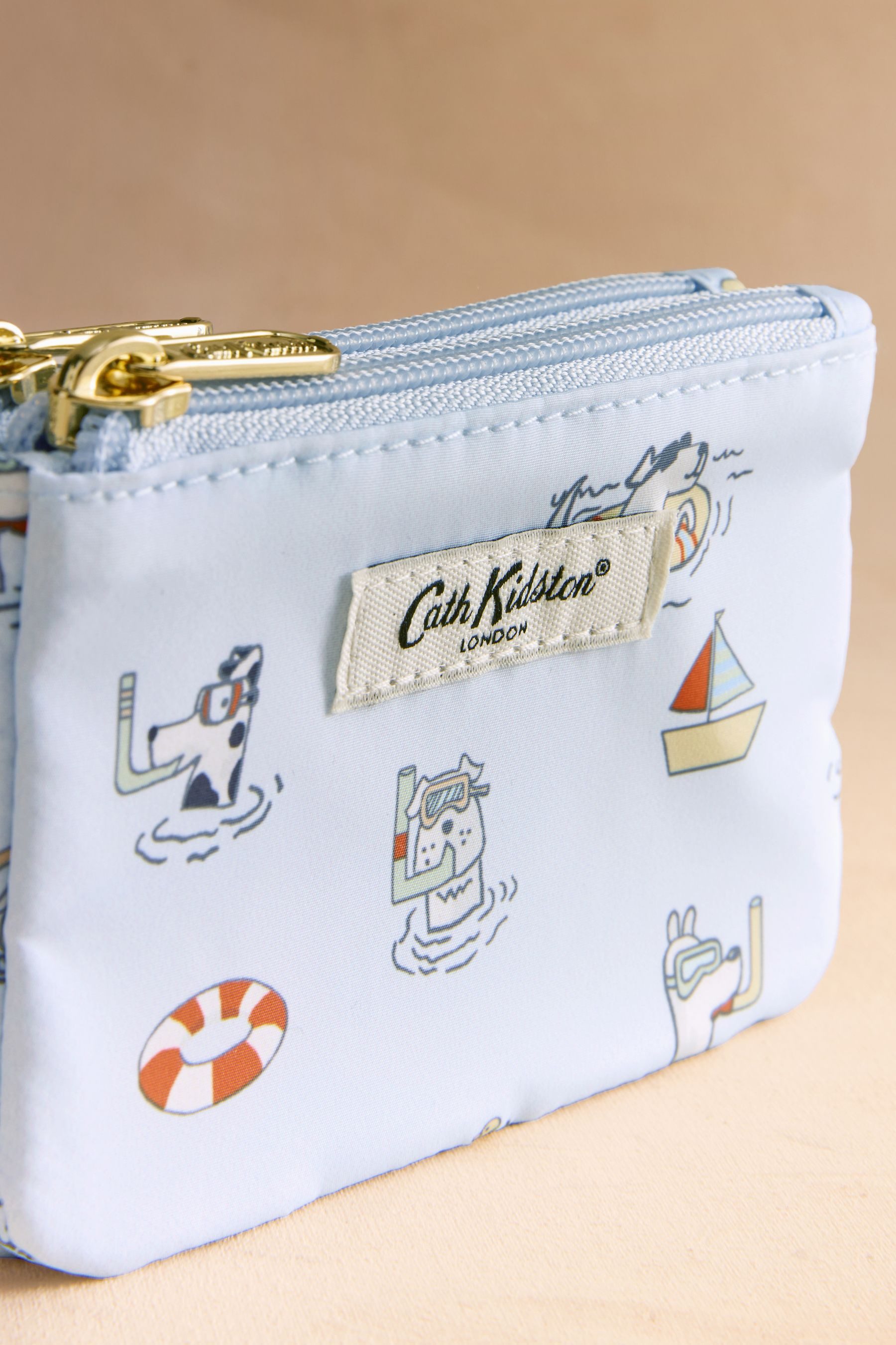 Cath Kidston Geldbörse Cath Kidston Täschchen mit Doppelreißverschluss (1-tlg)