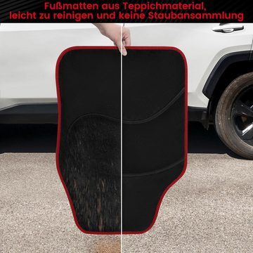 Fußmatte 7135, Woltu, Höhe: 5 mm, universelle Autofußmatten-Set, gegen Wasser rutschfest