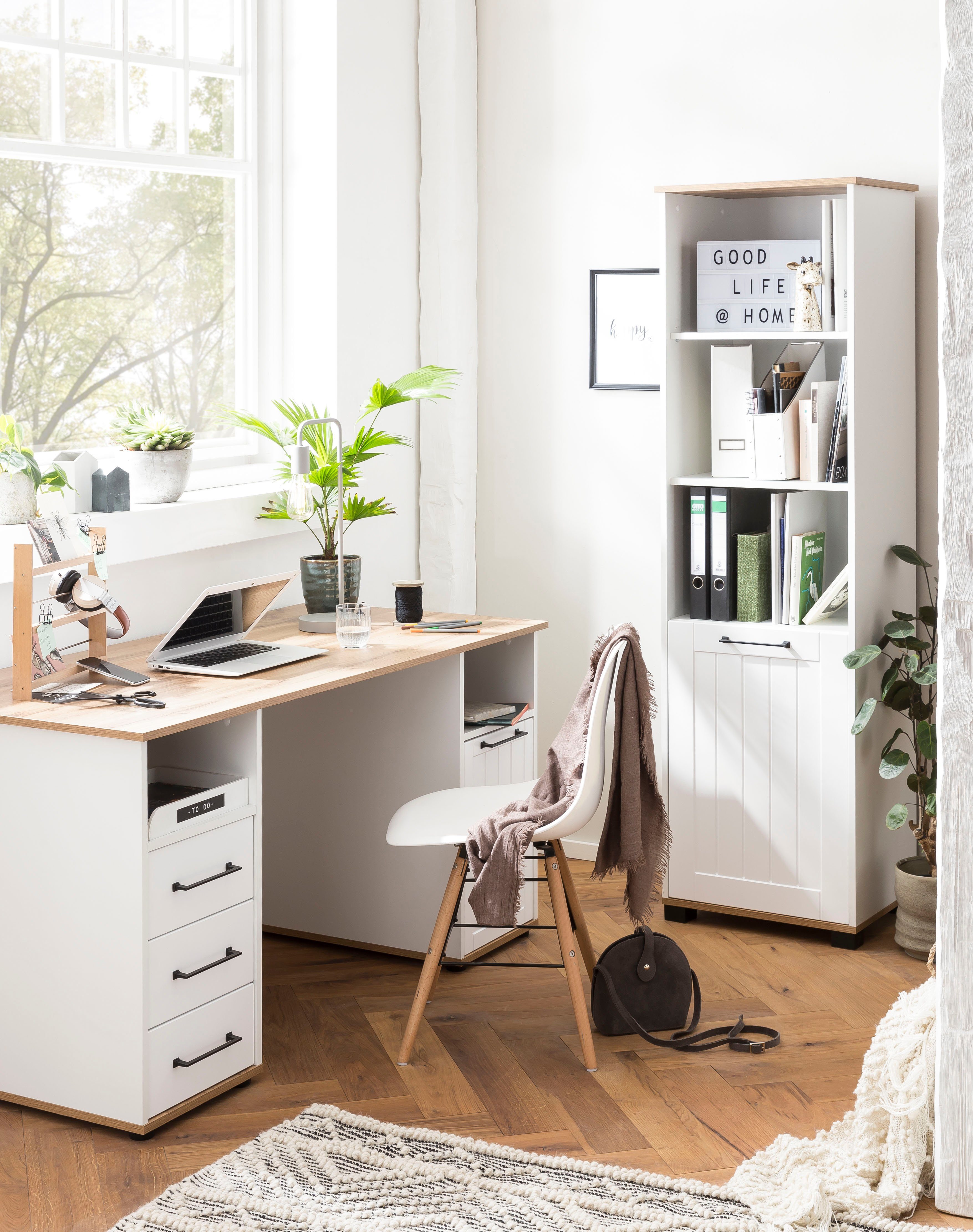 Schildmeyer Schreibtisch Jelda, in Landhausoptik, Holzdekor günstig online kaufen