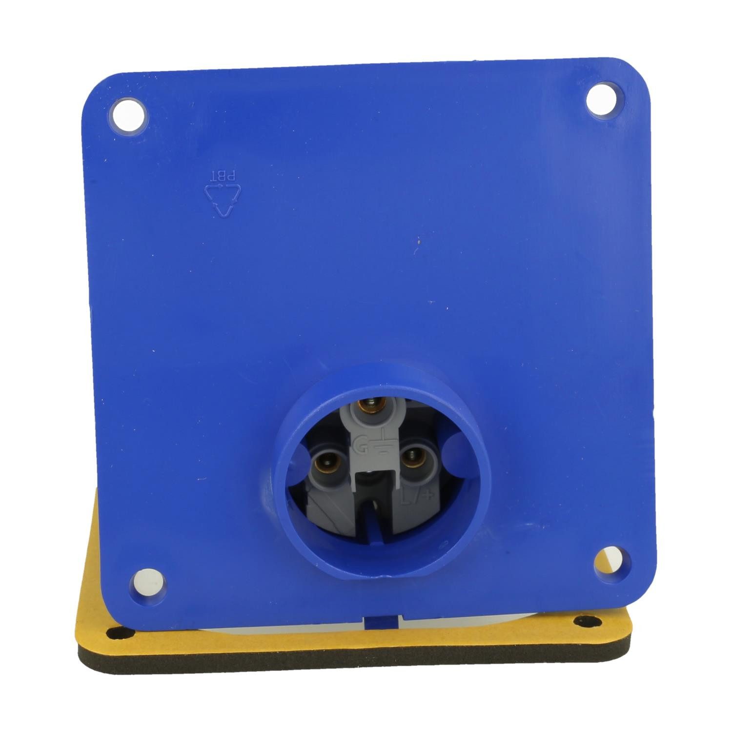 Amphenol CEE-Stecker Titel:16 Ampere CEE Einbausteckverbinder 3-polig (2P+PE) Stift, Kodie, (CEE Stromverteiler)