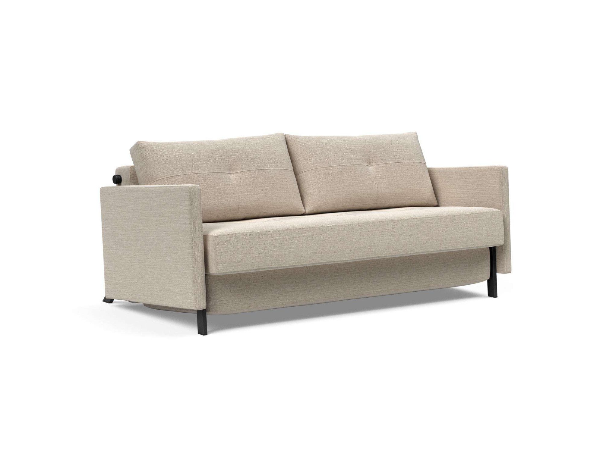 INNOVATION LIVING ™ Schlafsofa Cubed Klappsofa, hochwertige Schlaffunktion, Design und extra Komfort, Frontauszug, sehr platzsparend, abgewinkelt Sitzen, waagerecht liegen