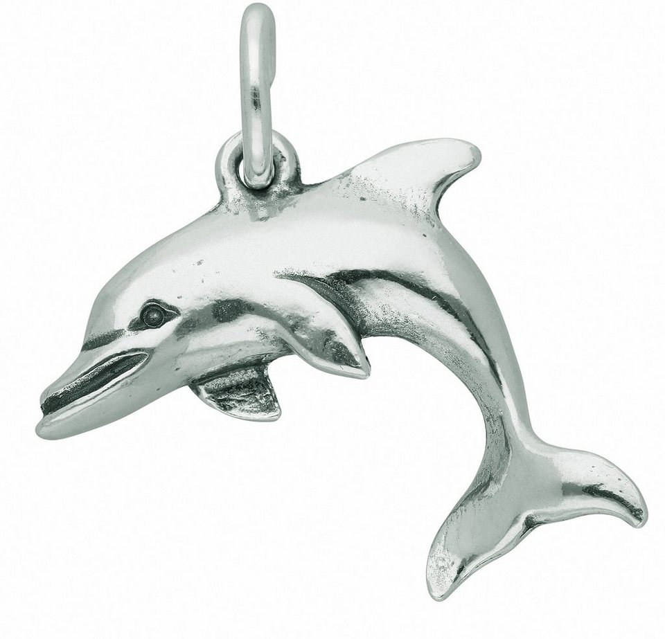 Adelia´s Kette mit Anhänger 925 Silber Anhänger Delphin, Schmuckset - Set  mit Halskette, Geschenke - Geschenkset für Damen & Frauen zum Geburtstag