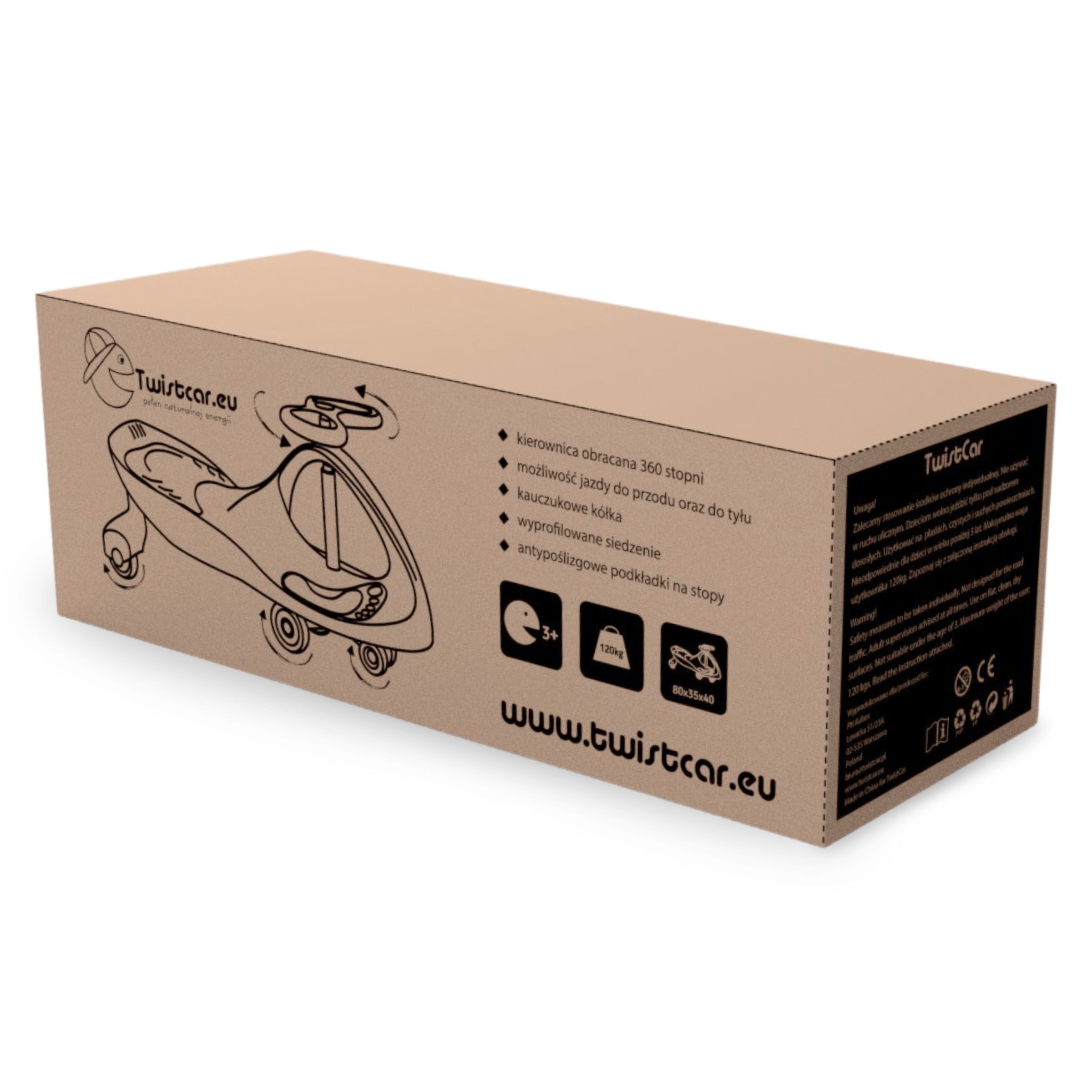 TWISTCAR pedal car, fun vehicle with ergonomic seat - TwistCar - blue