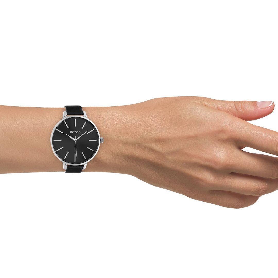 OOZOO Quarzuhr XL Damenuhr C10714 Schwarz günstig online kaufen