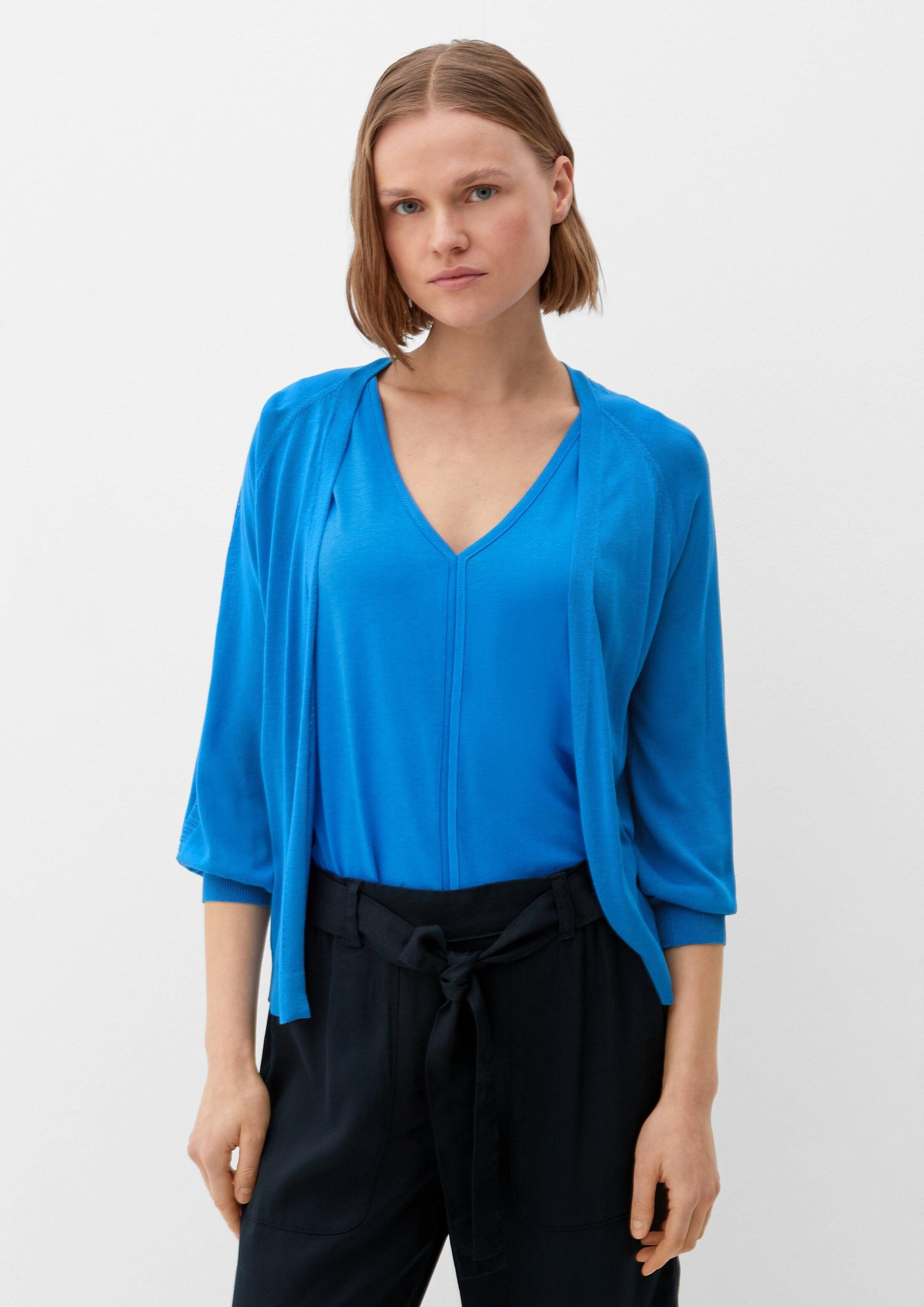 s.Oliver Cardigan Strickjacke Strickjacke aus Viskose