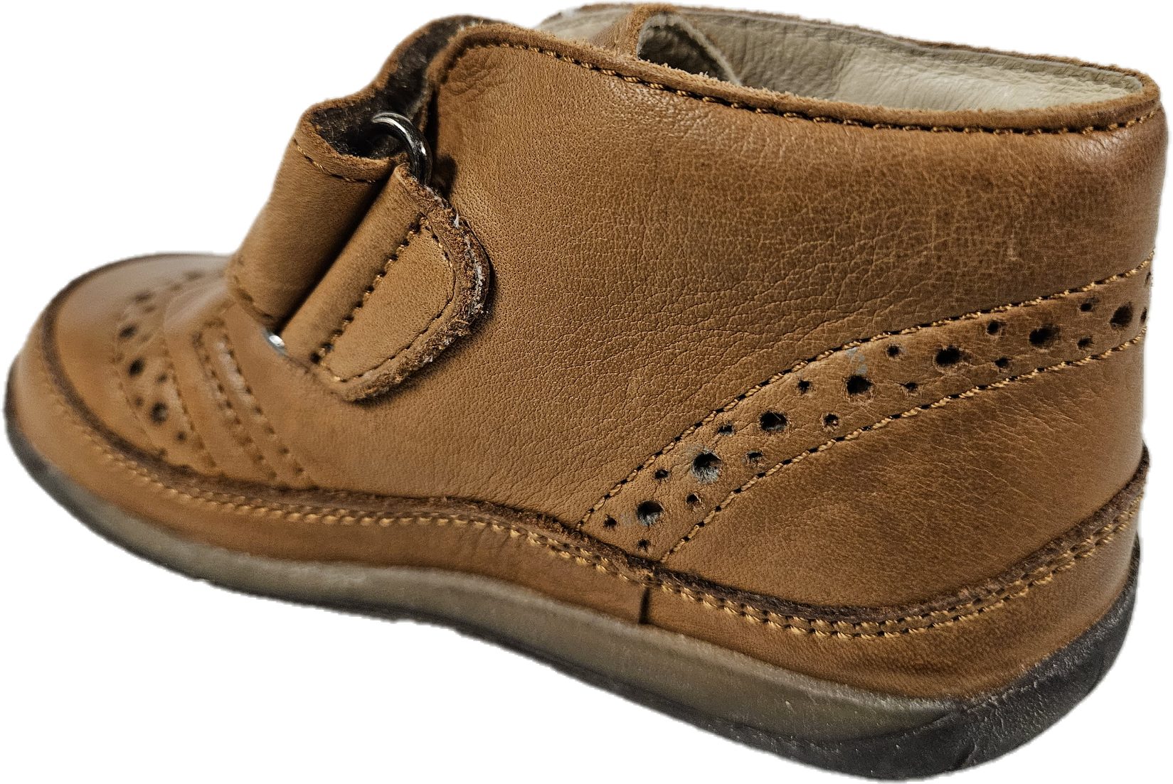 Naturino FALCOTTO Schnürschuh Sneaker Kinderschuh Lederschuh cognac Lauflernschuh aus echtem Leder