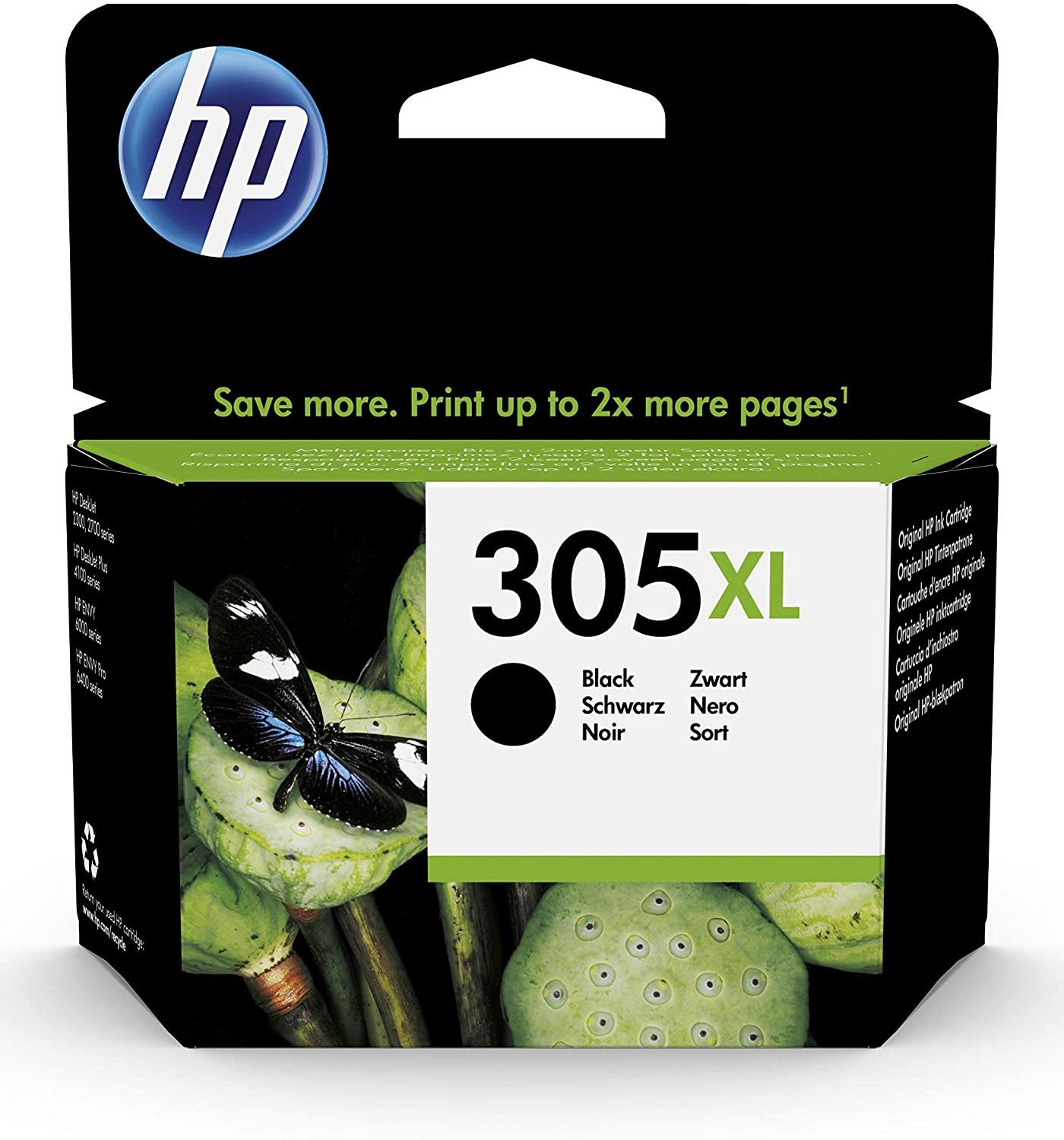 HP Druckerpatrone Original HP 305XL (3YM62AE) Black Tintenpatrone