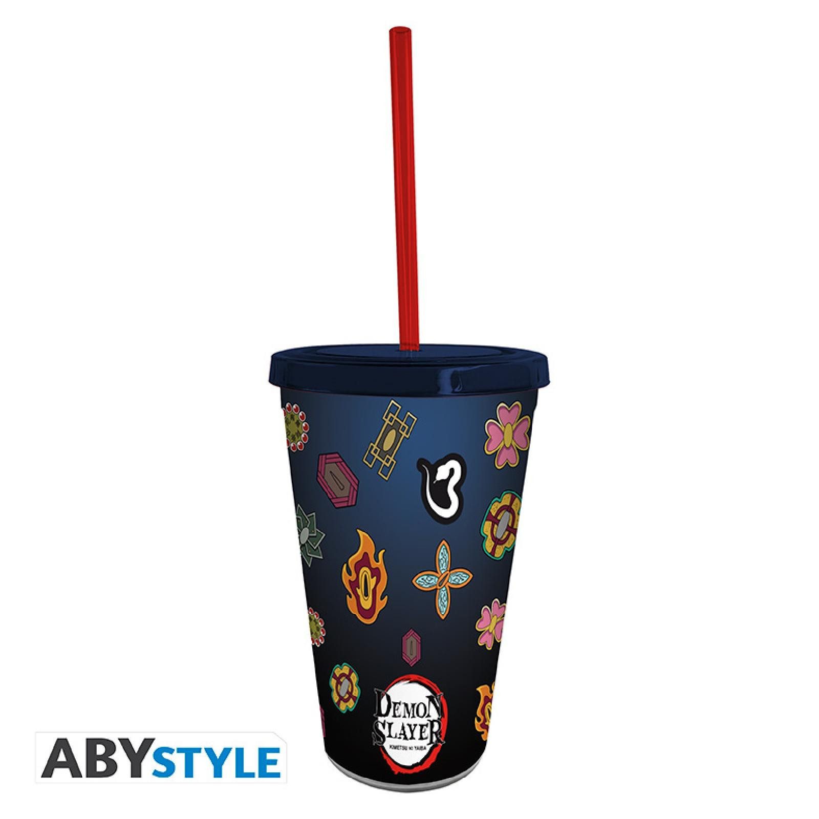 ABYstyle Tasse DEMON SLAYER - Tumbler with straw - 470ml - Pillars