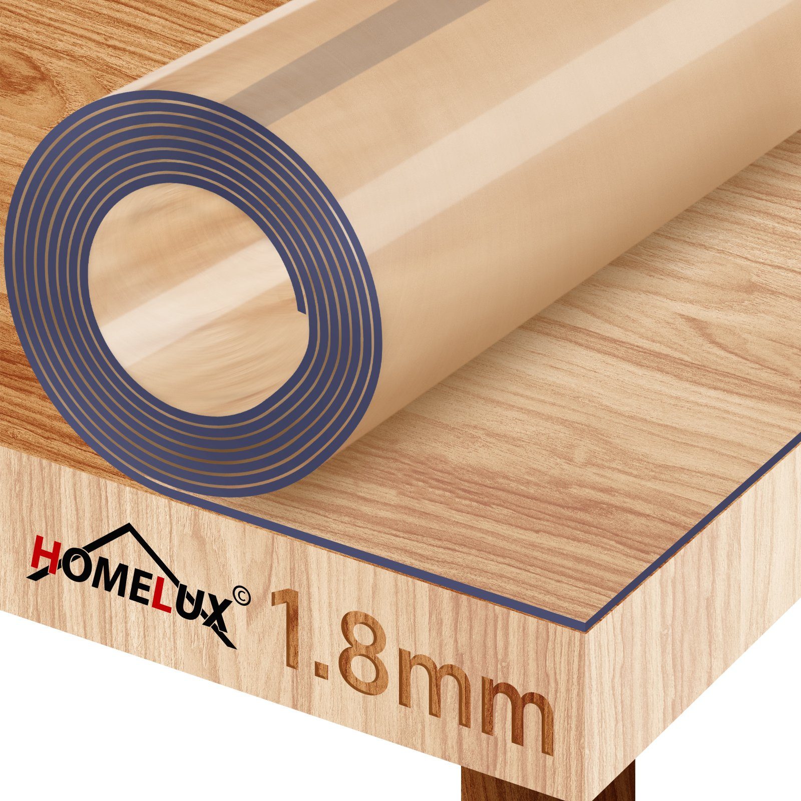 HOMELUX Tischdecke Tischfolie Tischdecke Transparent 1.8mm, PVC Durchsichti günstig online kaufen